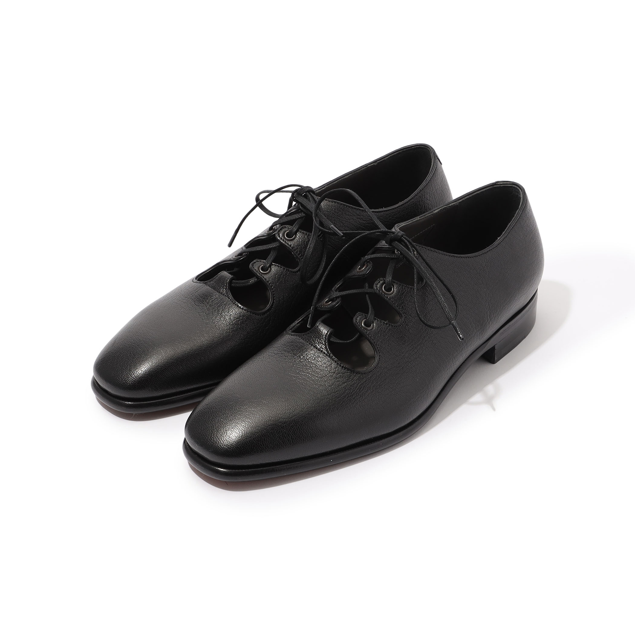 F.lii.Giacomettti レザーシューズ F.LLIジャコメッティ SIZE 40【ゴートレザー/プレーントゥ