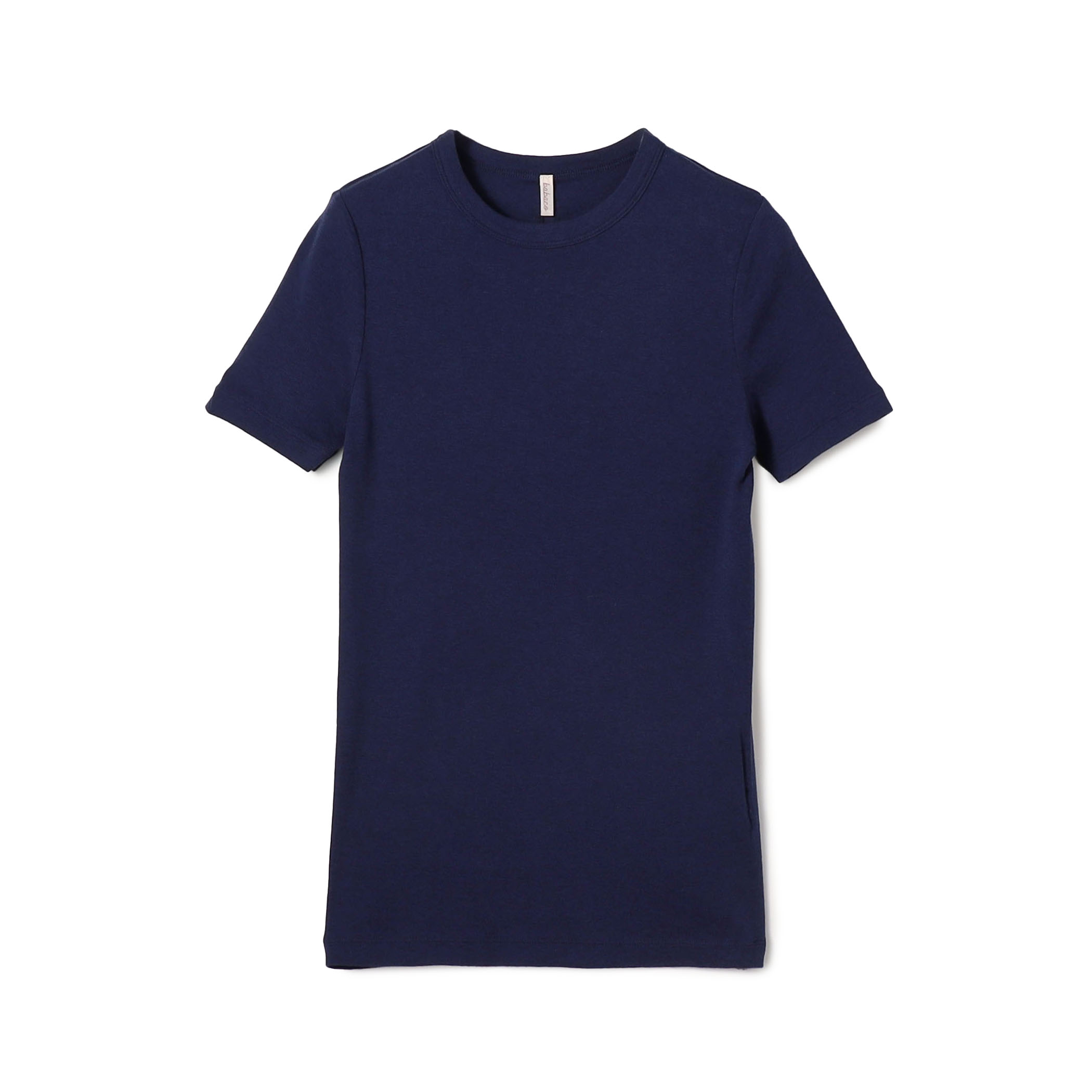 babaco コットンシルク ベーシックTシャツ