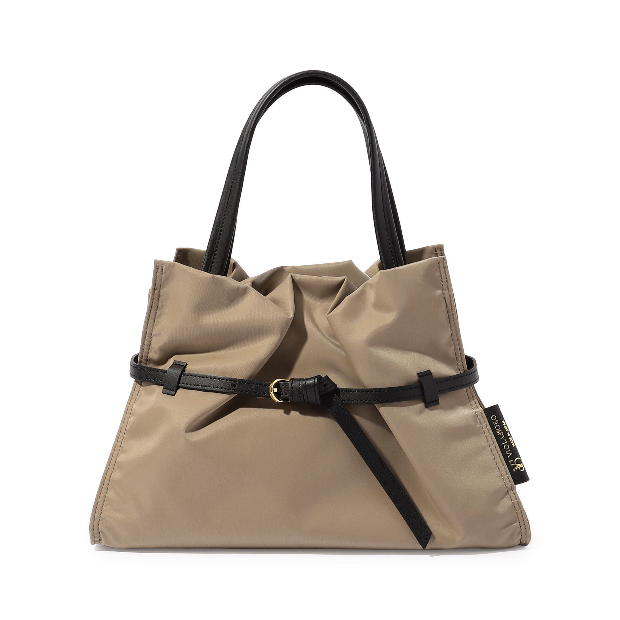 VIOLAd'ORO NYLON BIANCA トートバッグ