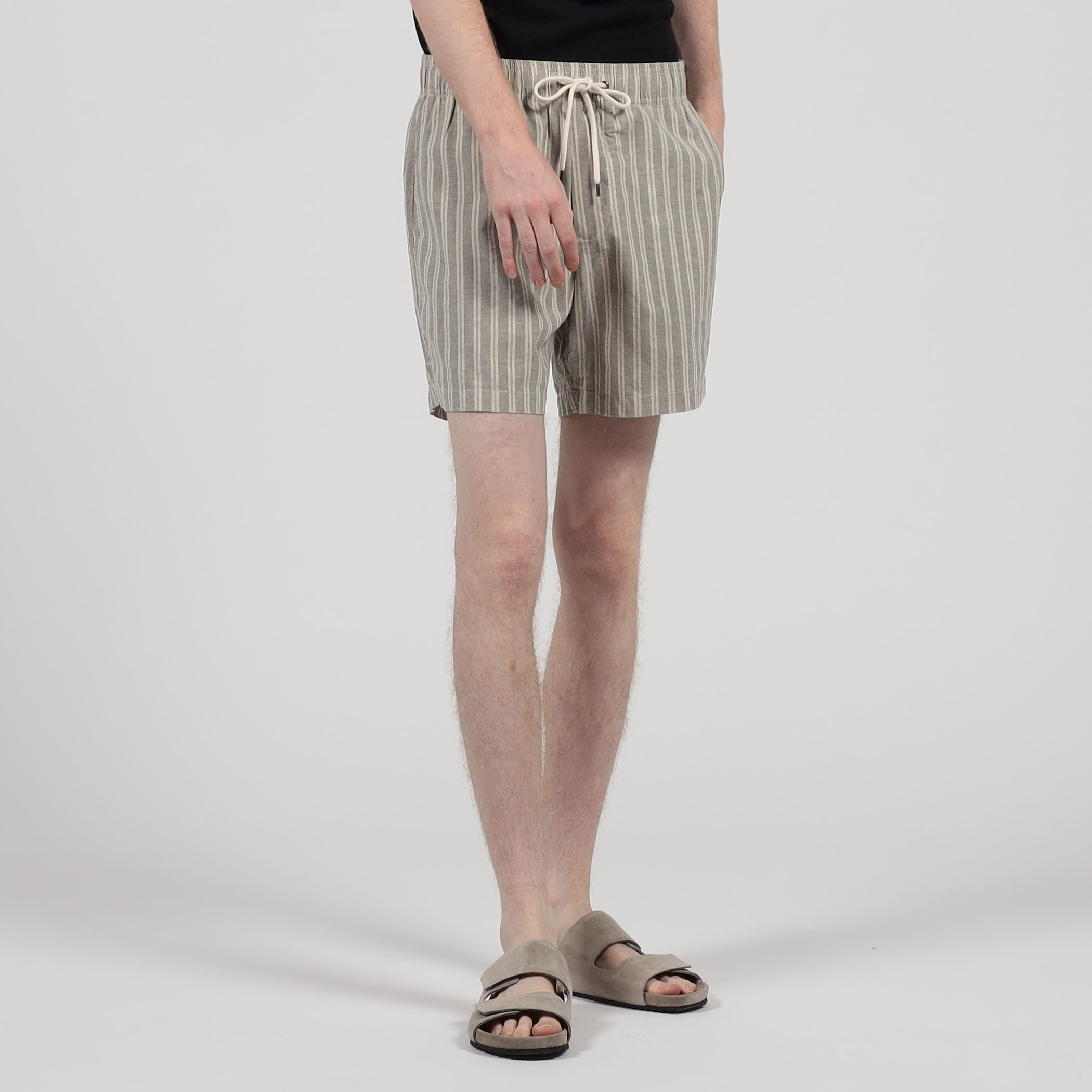 コットンリネンストライプ ショーツ MRYS4249｜トゥモローランド 公式通販