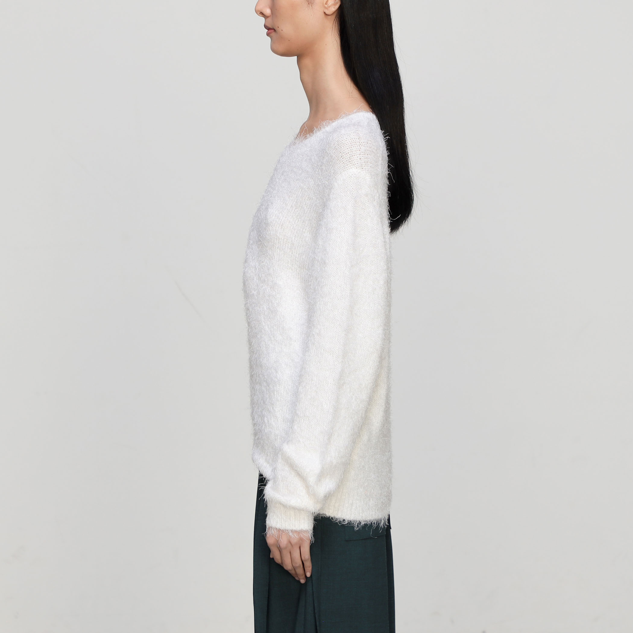 シルクカシミヤヘアリー Vネックプルオーバー｜トゥモローランド 公式通販