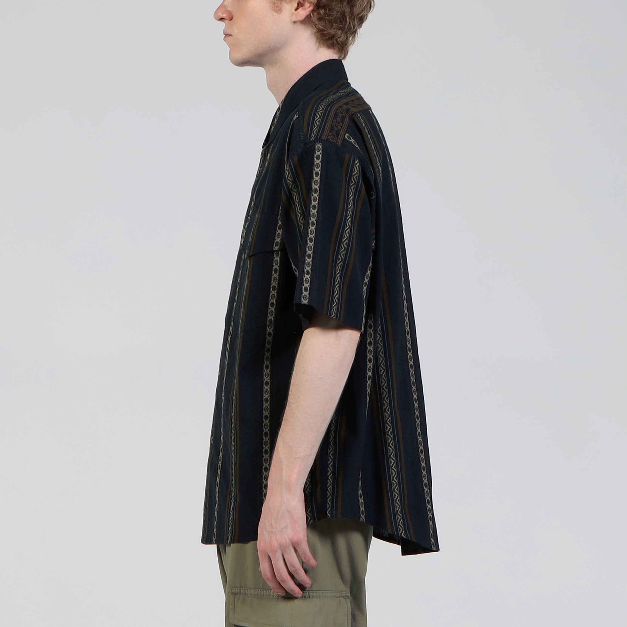 “Scotch & Soda” リネンブレンドジャガードストライプシャツ シャツ ジャカード ストライプ リゾートシャツ メンズ