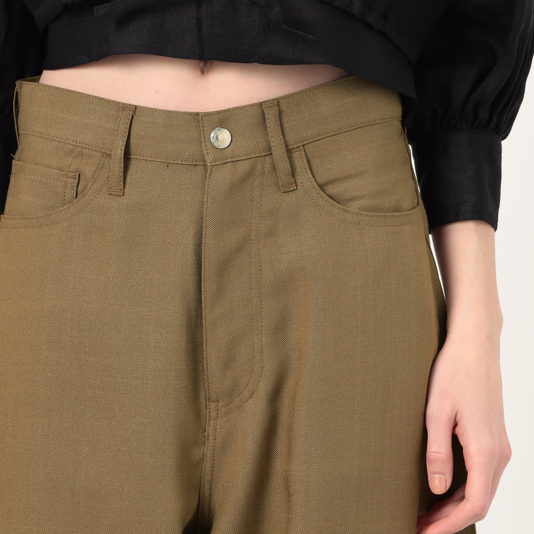 HYKE OXFORD BARREL-LEG JEANS バレルレッグパンツ｜トゥモローランド