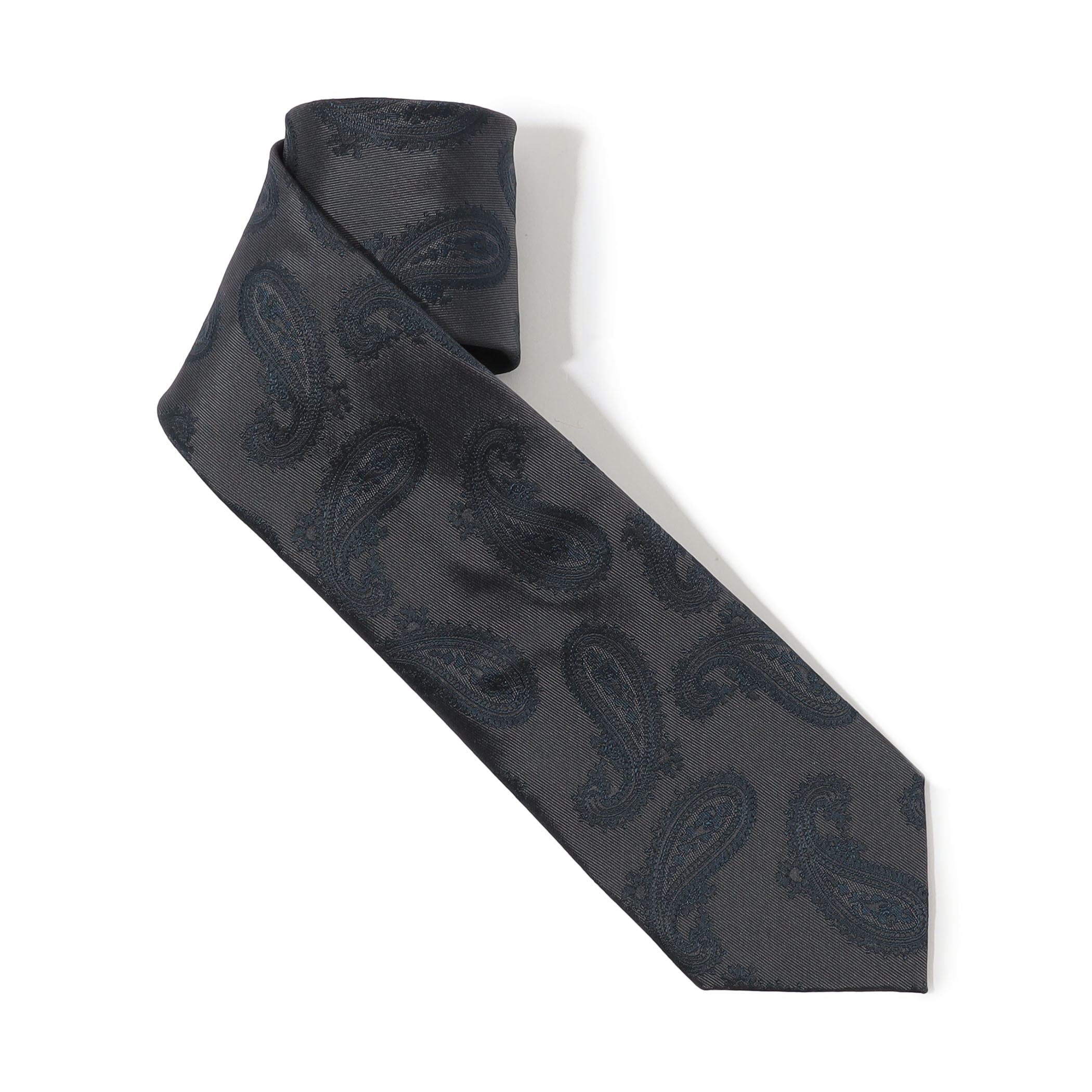 TOMORROWLAND シルクジャガード ペイズリー柄ネクタイ