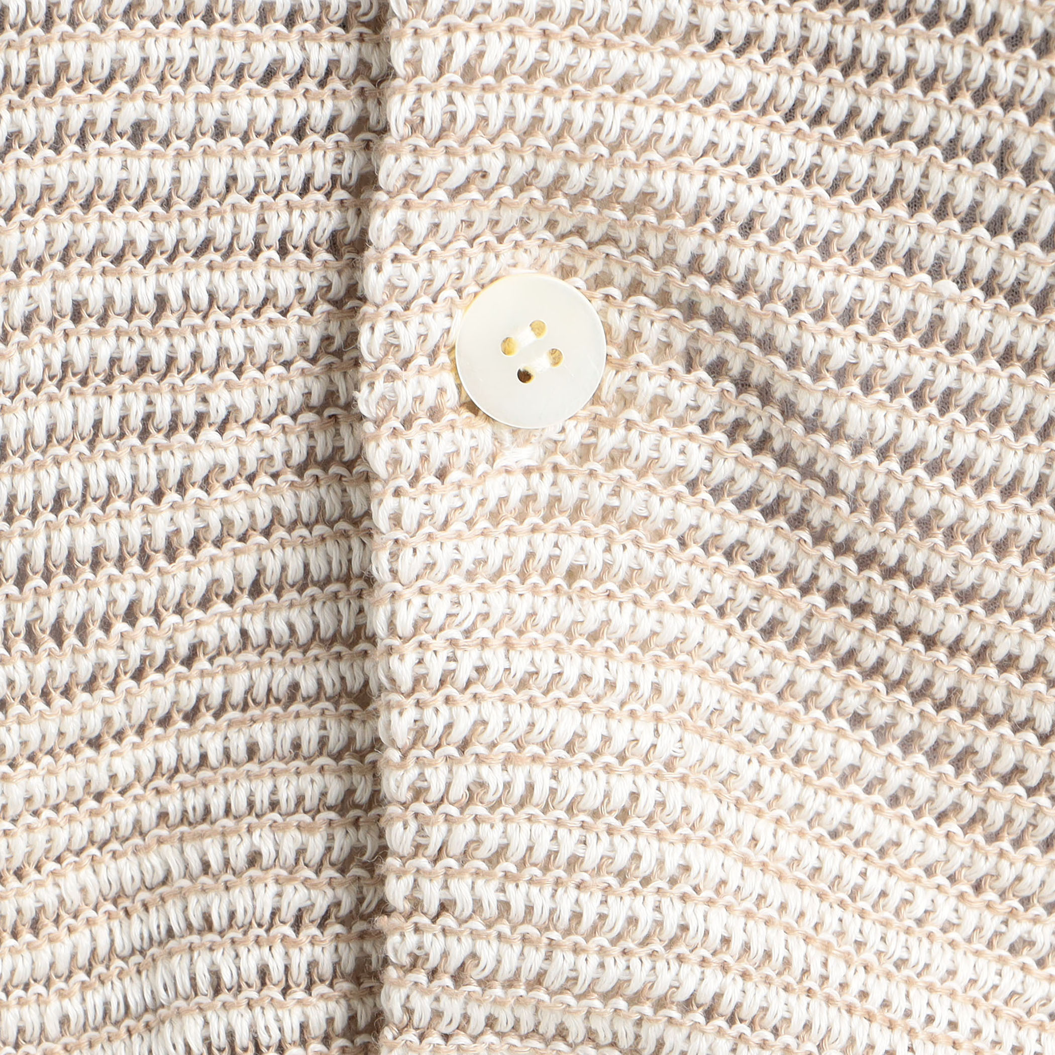 リネンタックボーダー ポロカラーカーディガン｜トゥモローランド 公式通販