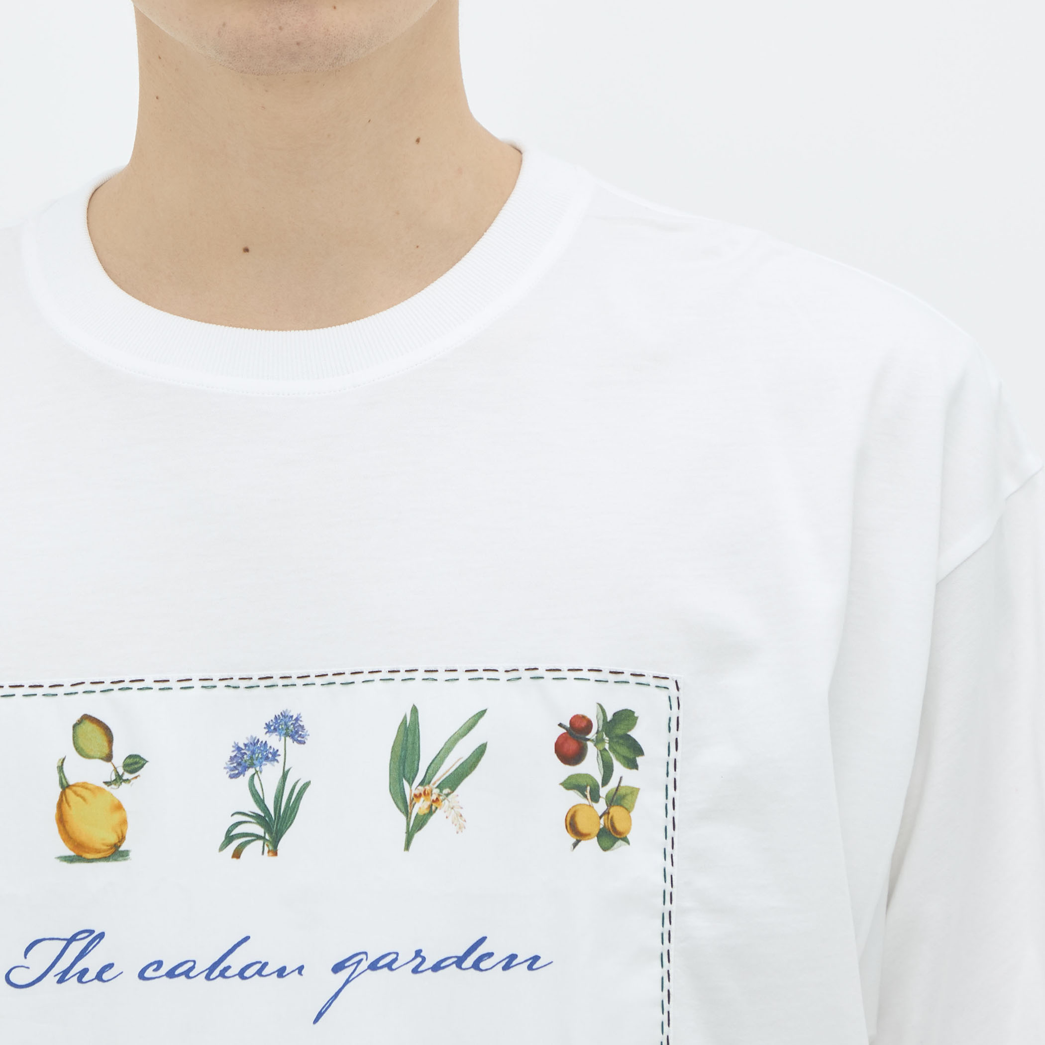 CABaN スビンコットン GREEN SHOWERプリントTシャツ｜トゥモローランド