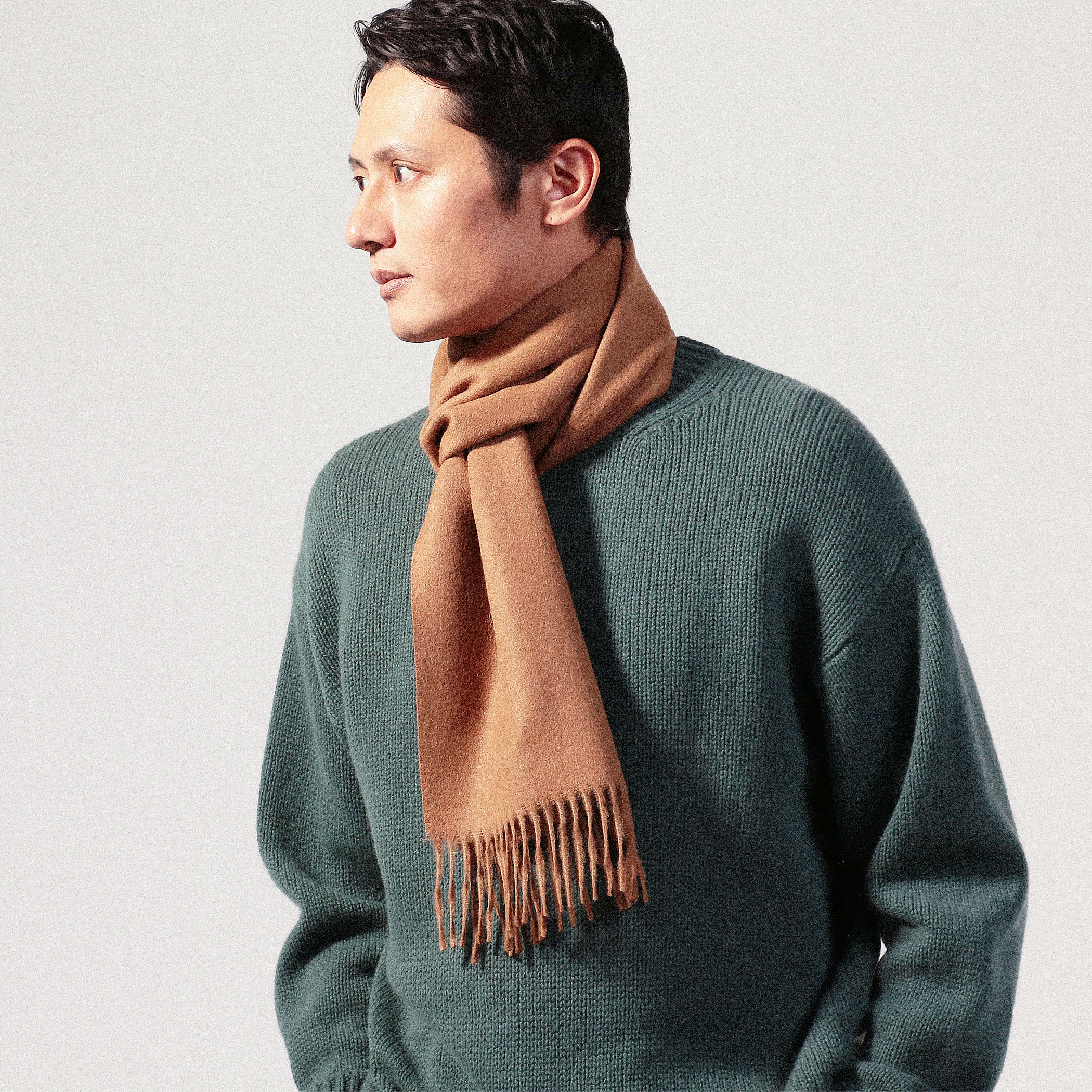 THE INOUE BROTHERS... Brushed Scarf アルパカ マフラー