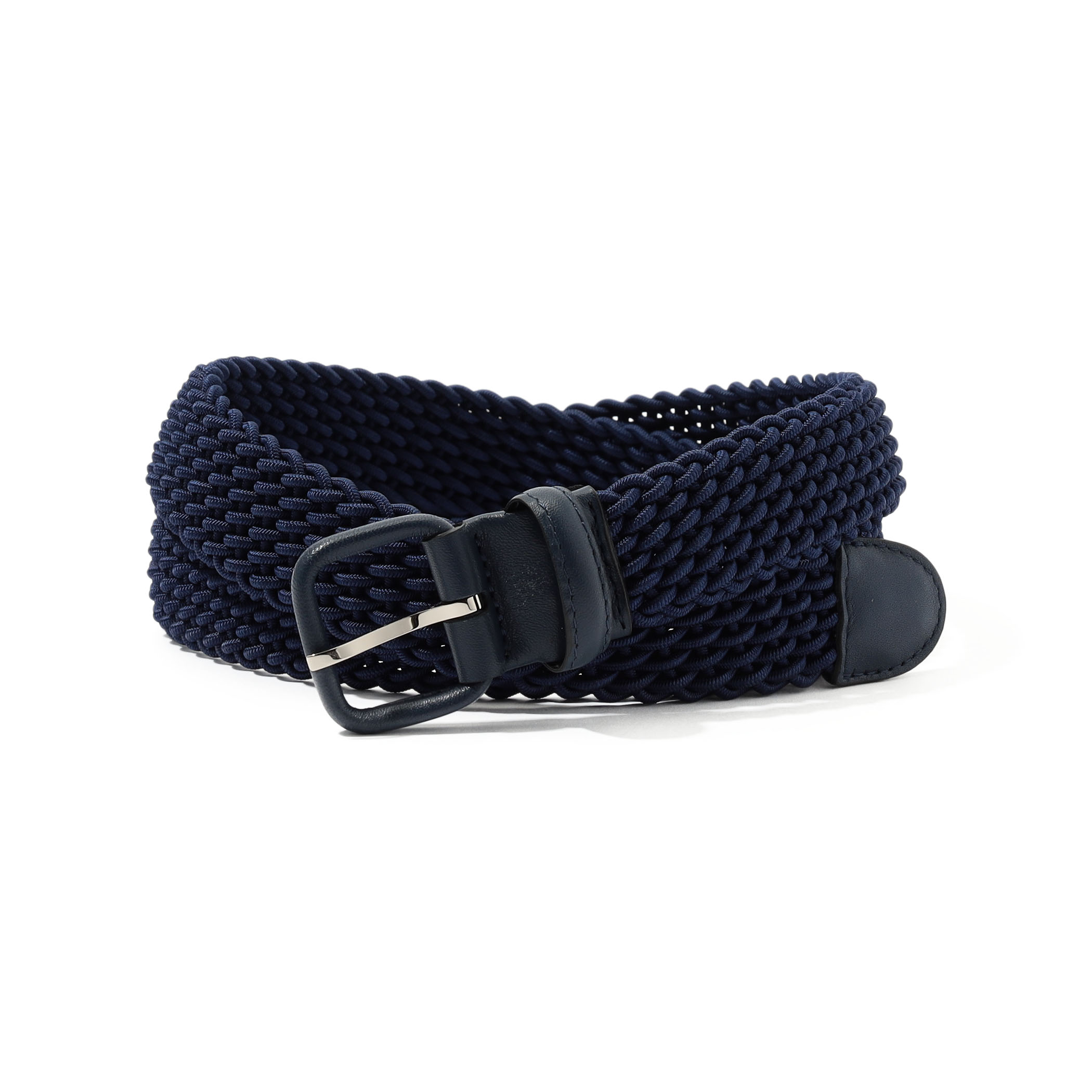 Maison Boinet レザーカバーバックル メッシュベルト