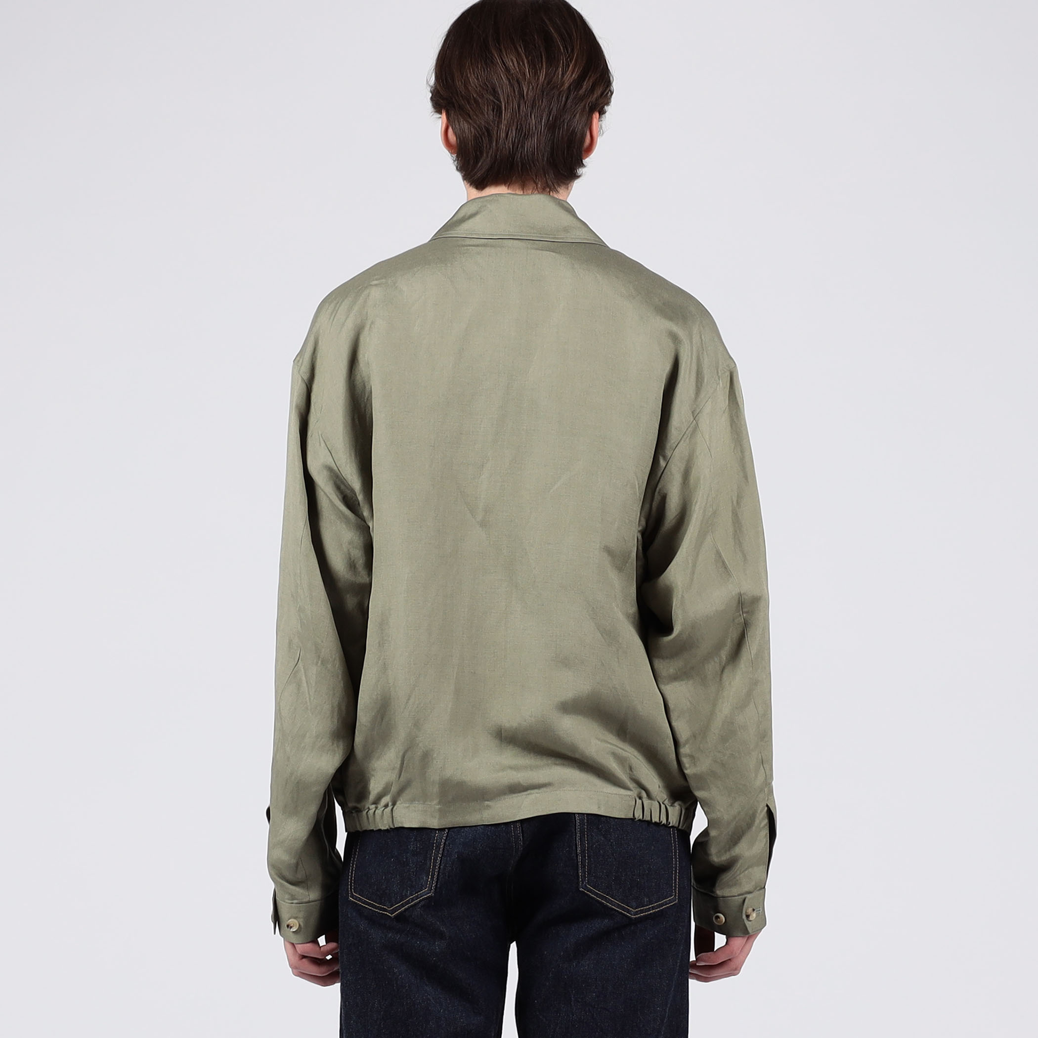 別注】The CLASIK SHIRTS HARRINGTON リネンシルク ブルゾン