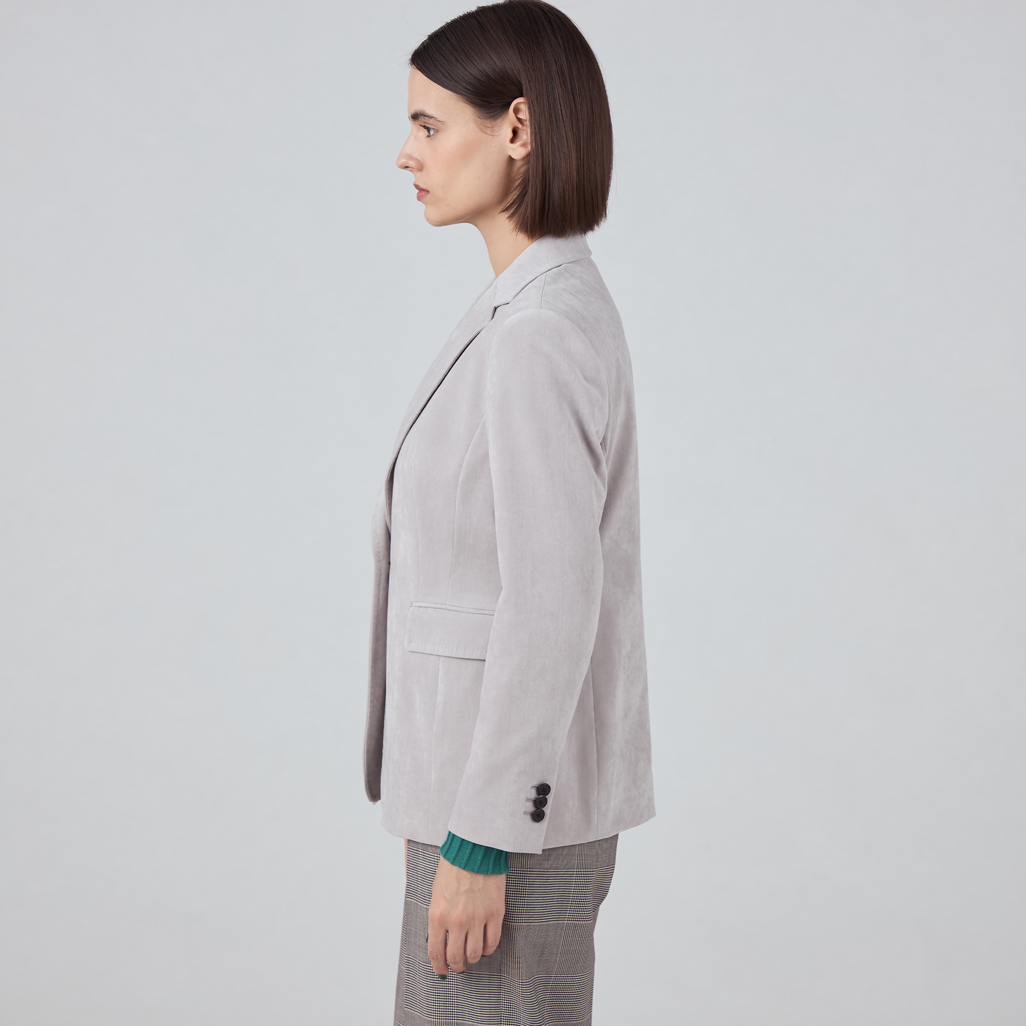 ベッチンシャンブレー ノッチドカラージャケット｜トゥモローランド