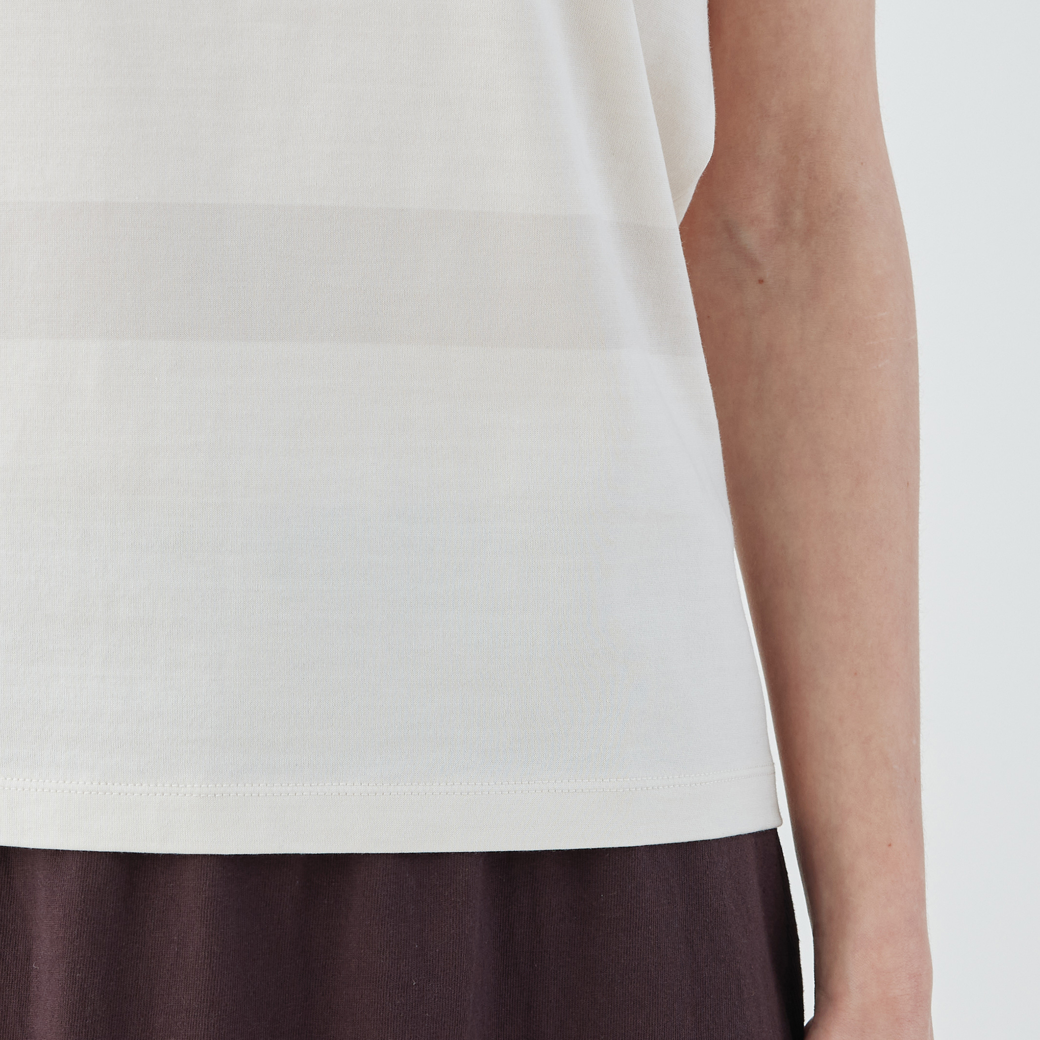 新品未使用 GALERIE VIE ノースリーブ　プルオーバー ファインコットン ノースリーブプルオーバー｜トゥモローランド