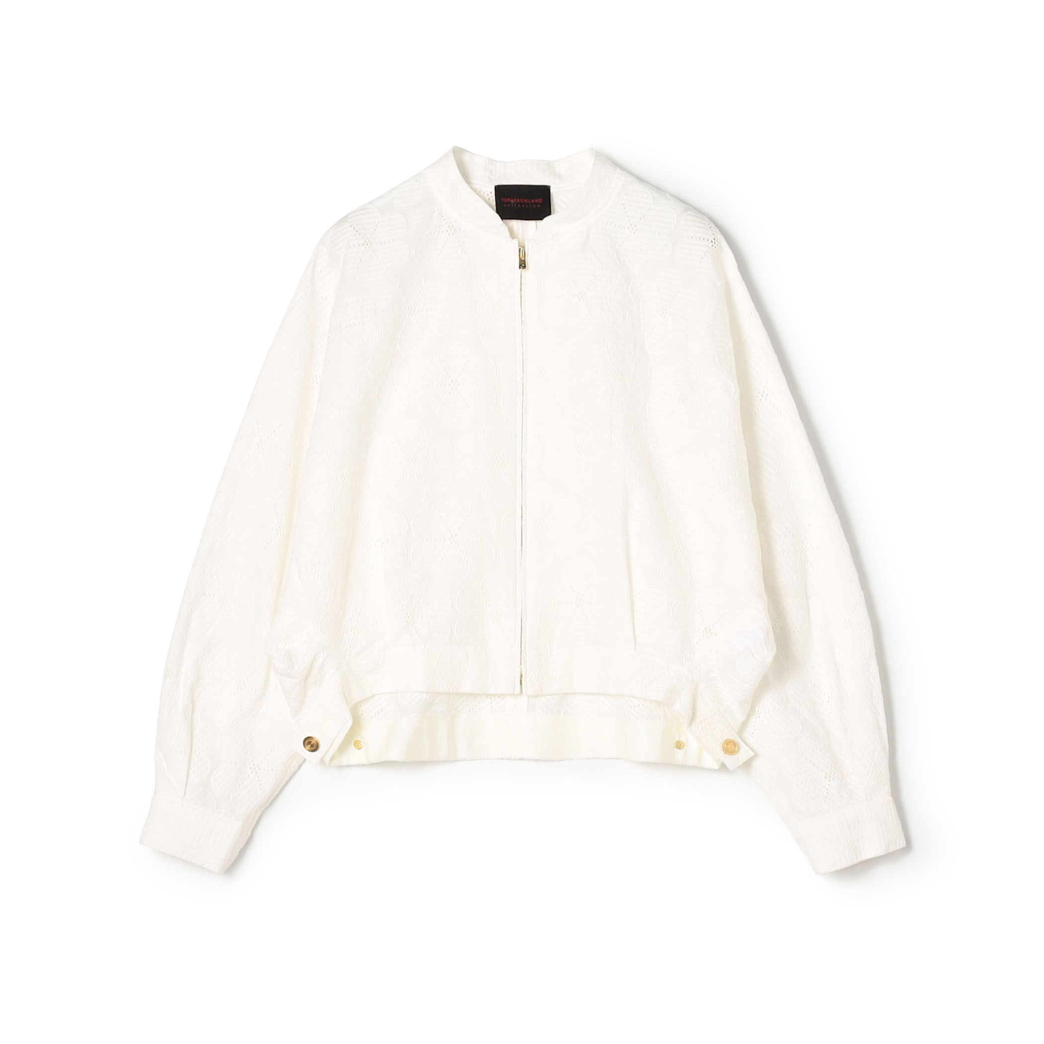 ブロッサムエンブロイダリー ジップアップブルゾン