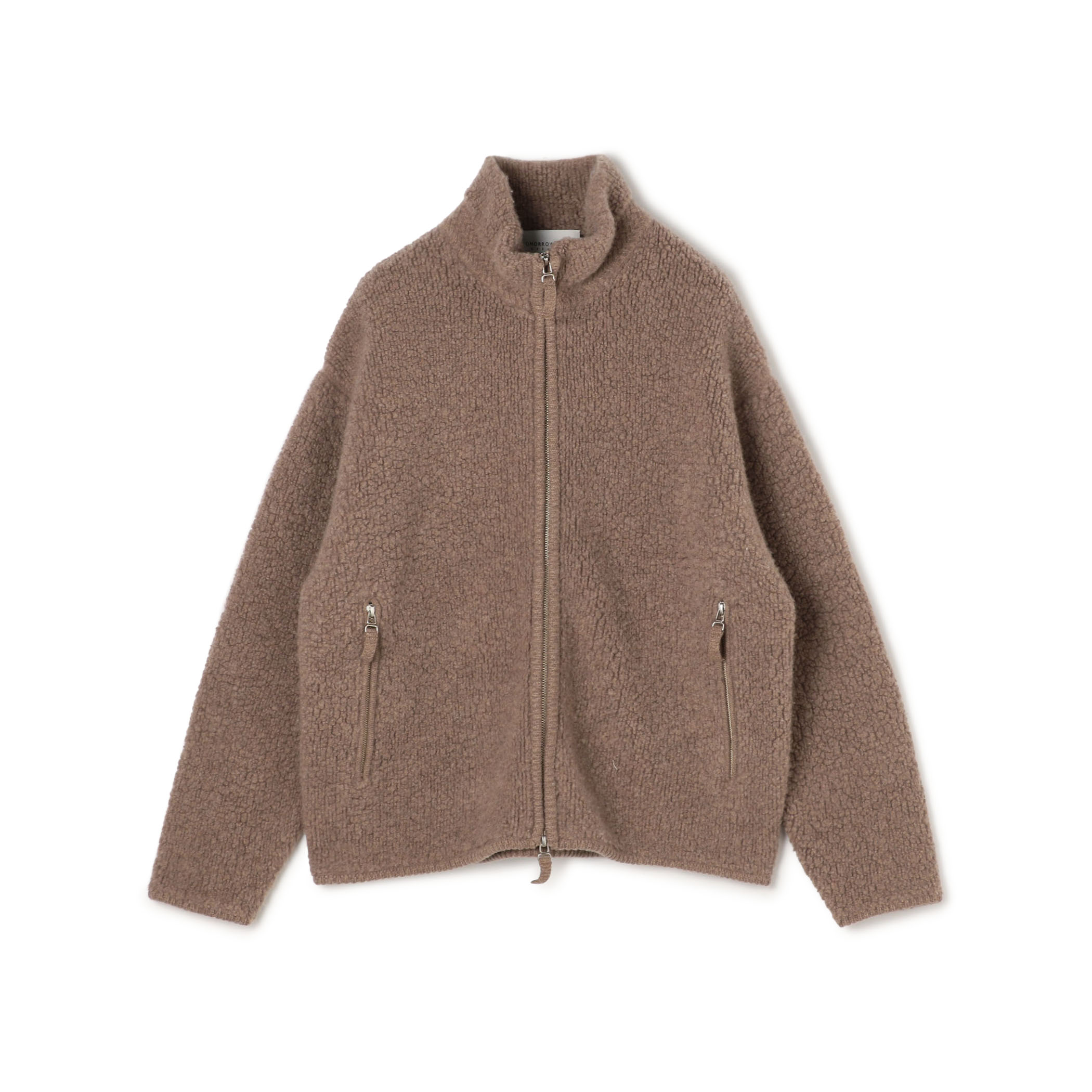 TOMORROWLAND Tricot ウールカシミヤ パイルニット ジップアップブルゾン