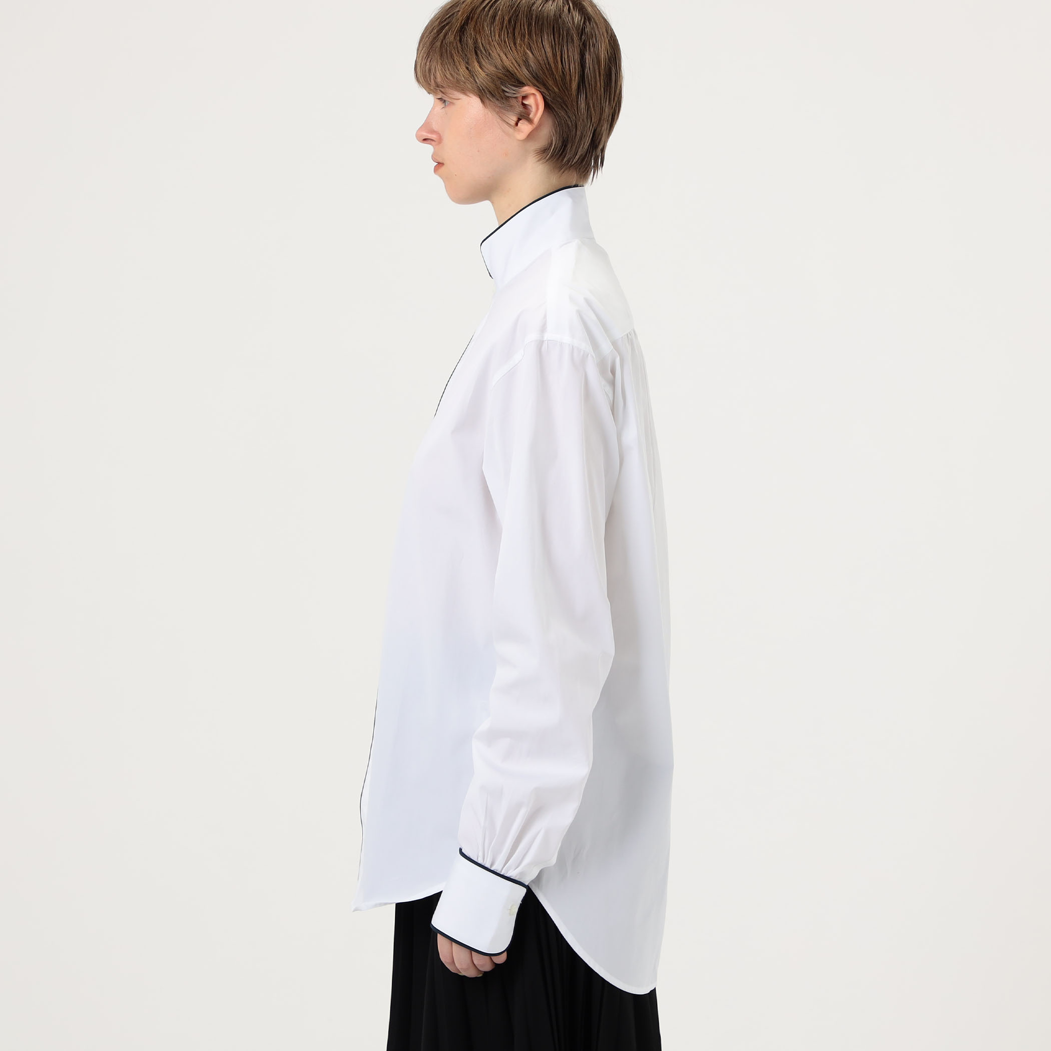 BOURRIENNE EQUIPAGE コットン ハイカラ―シャツ｜トゥモローランド 