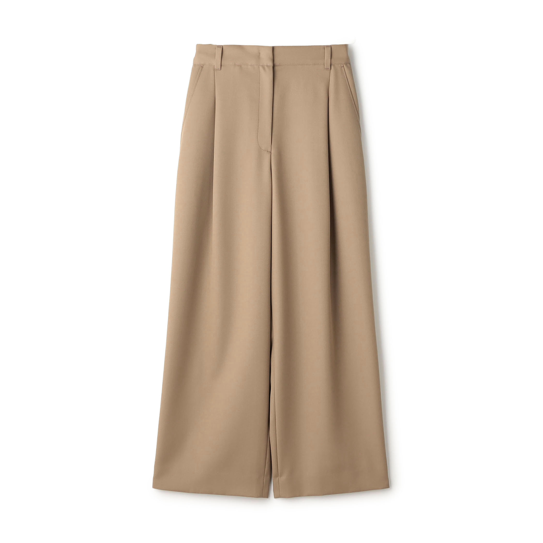 【WEB先行予約】ポロワーズギャバジン 1タックストレートパンツ