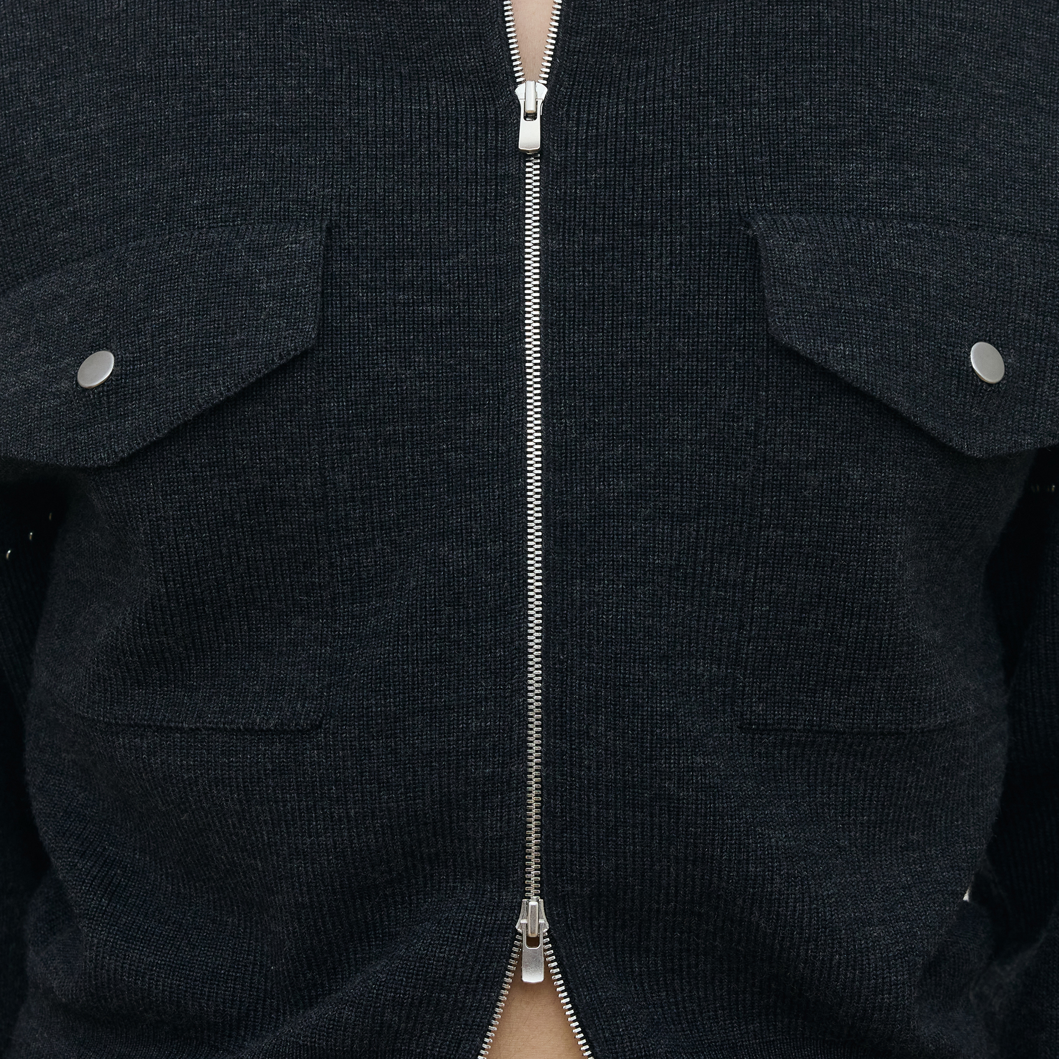 ハーフカーディガン ジップアップブルゾン｜トゥモローランド