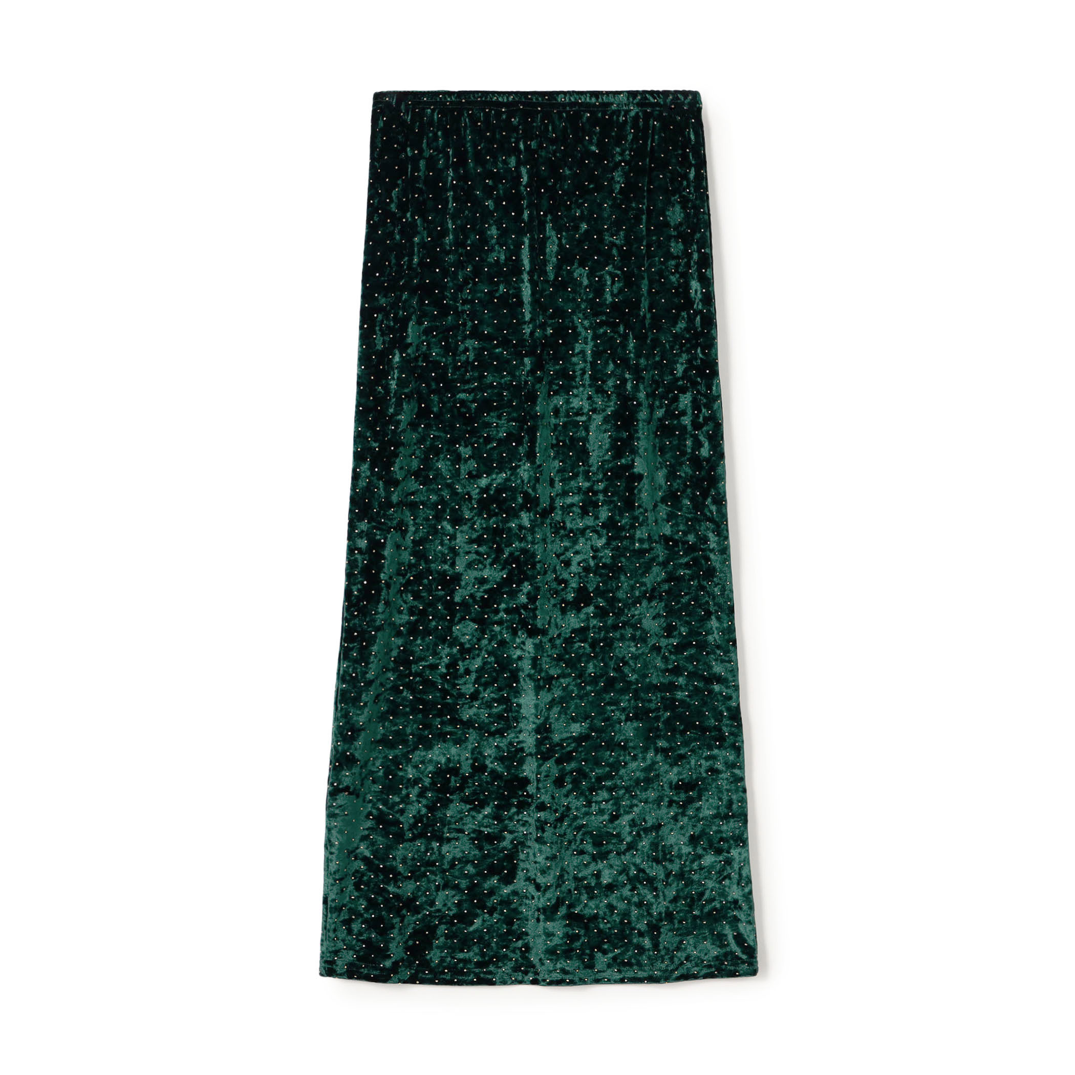SIMONE WILD STUD VELVET  LONG SKIRT ベルベットスカート