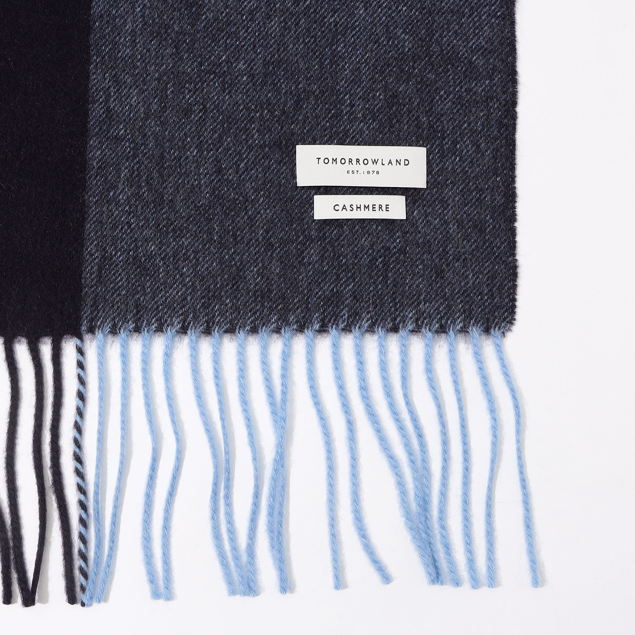TOMORROWLAND カシミヤ パネルチェックマフラー｜トゥモローランド