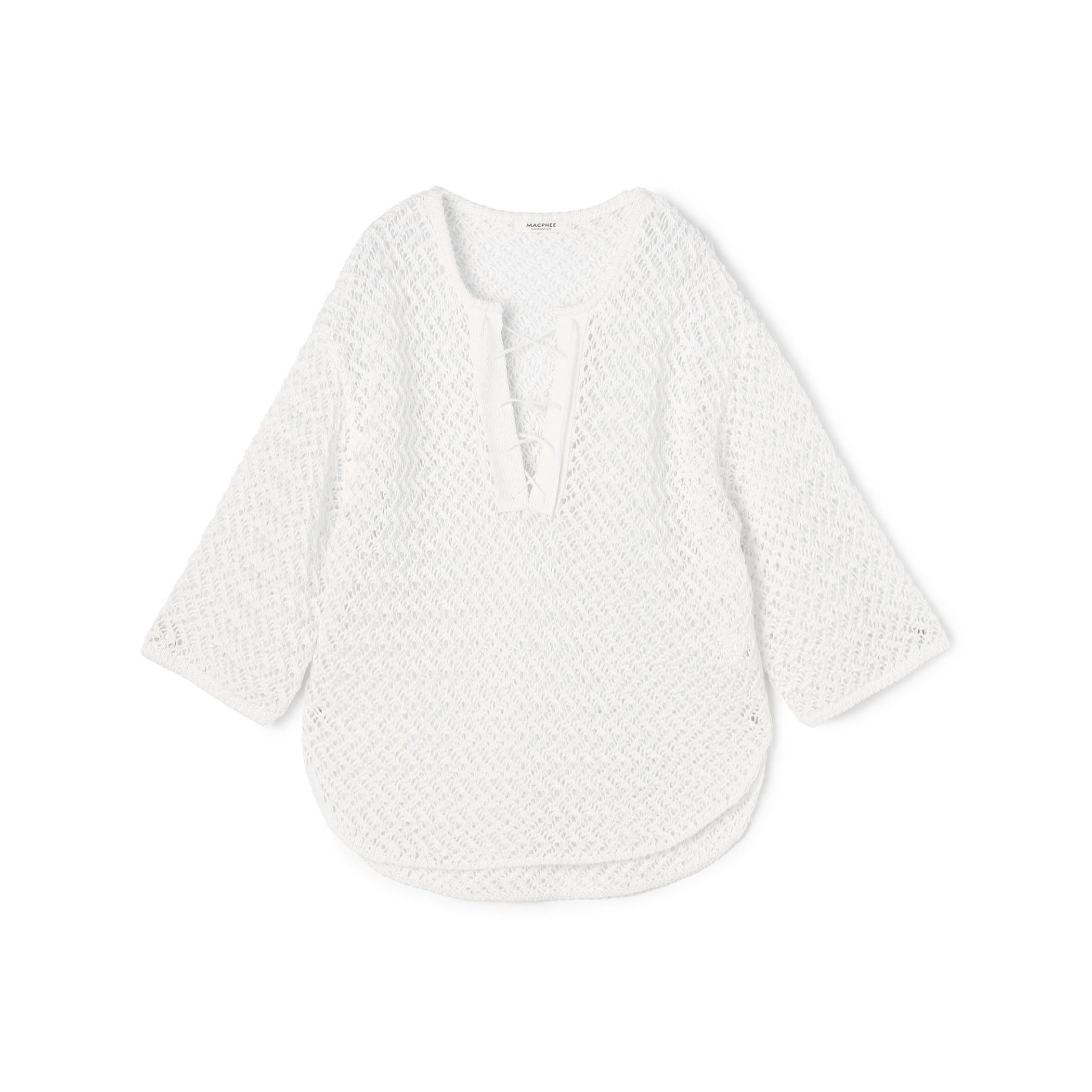 ギマメッシュ レースアッププルオーバー