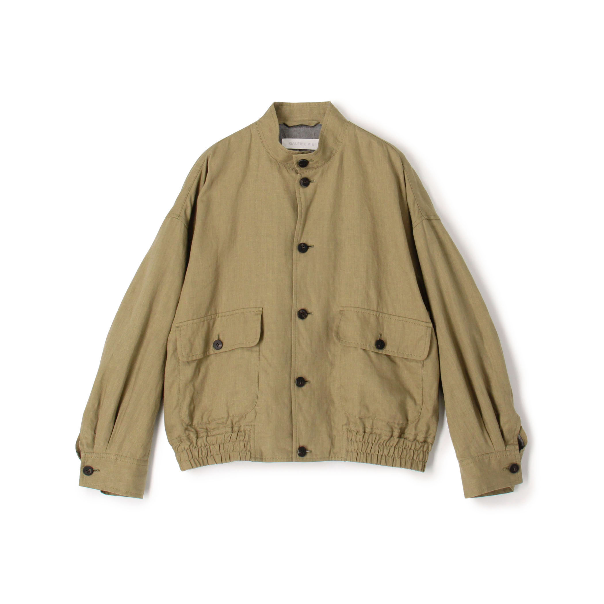 ダストリネン スタンドカラーブルゾン