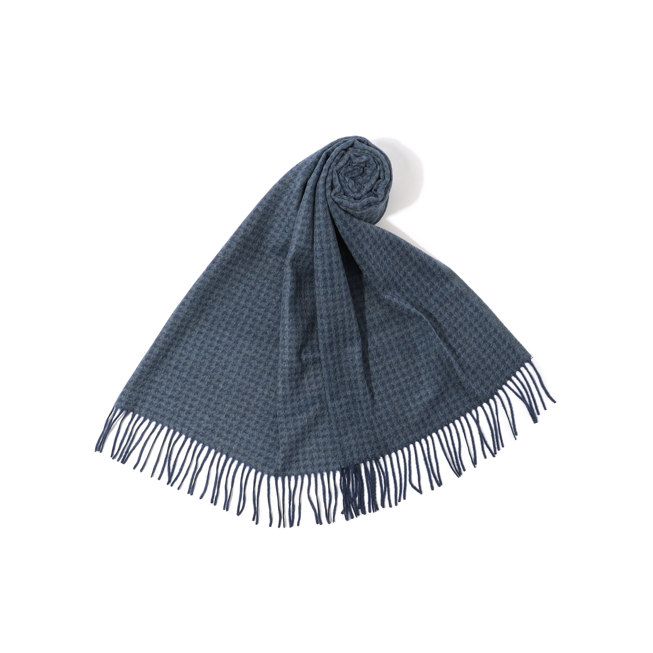 シルク ハウンドトゥース マフラー NOVARA