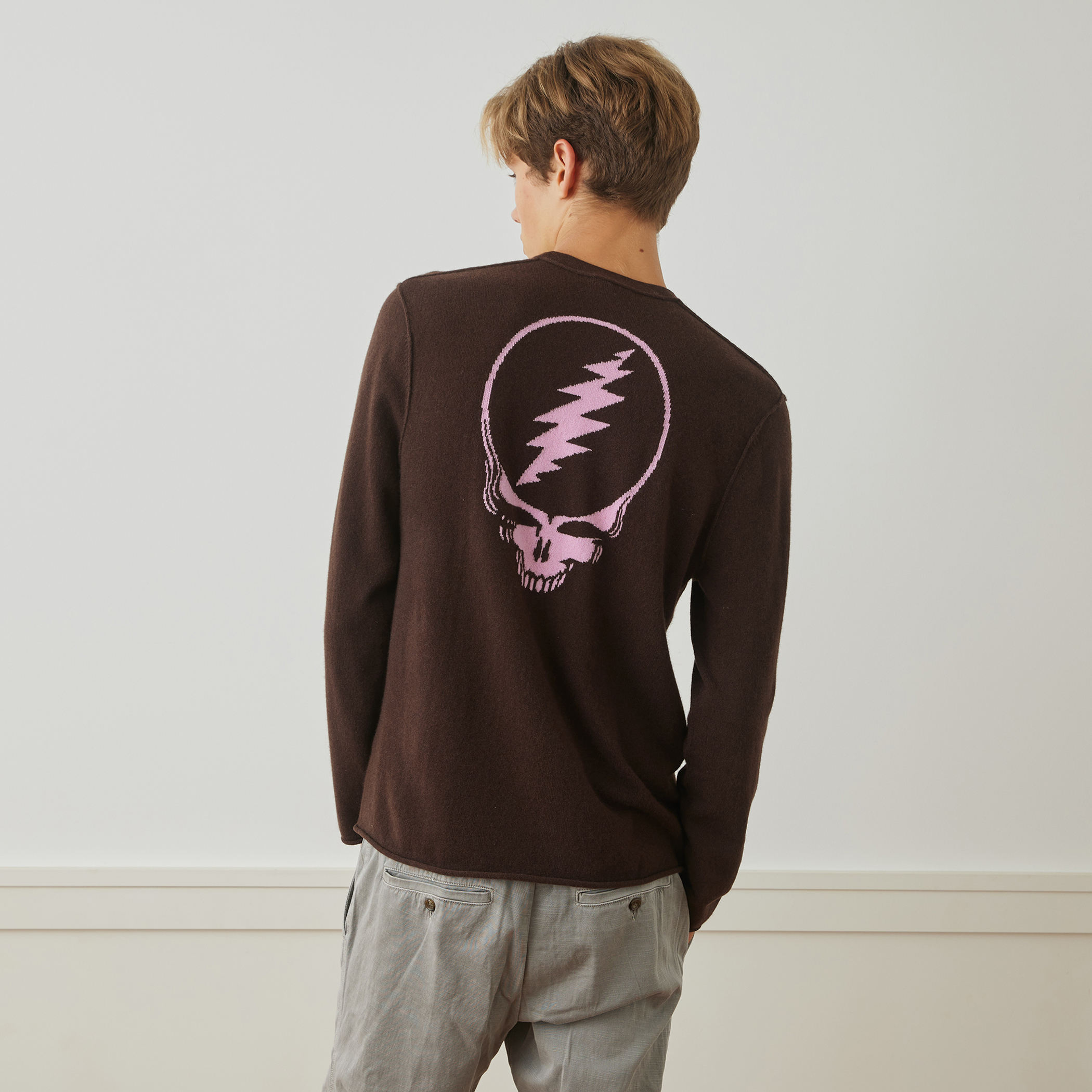 GRATEFUL DEAD リサイクルドカシミヤ バックプリントプルオーバー