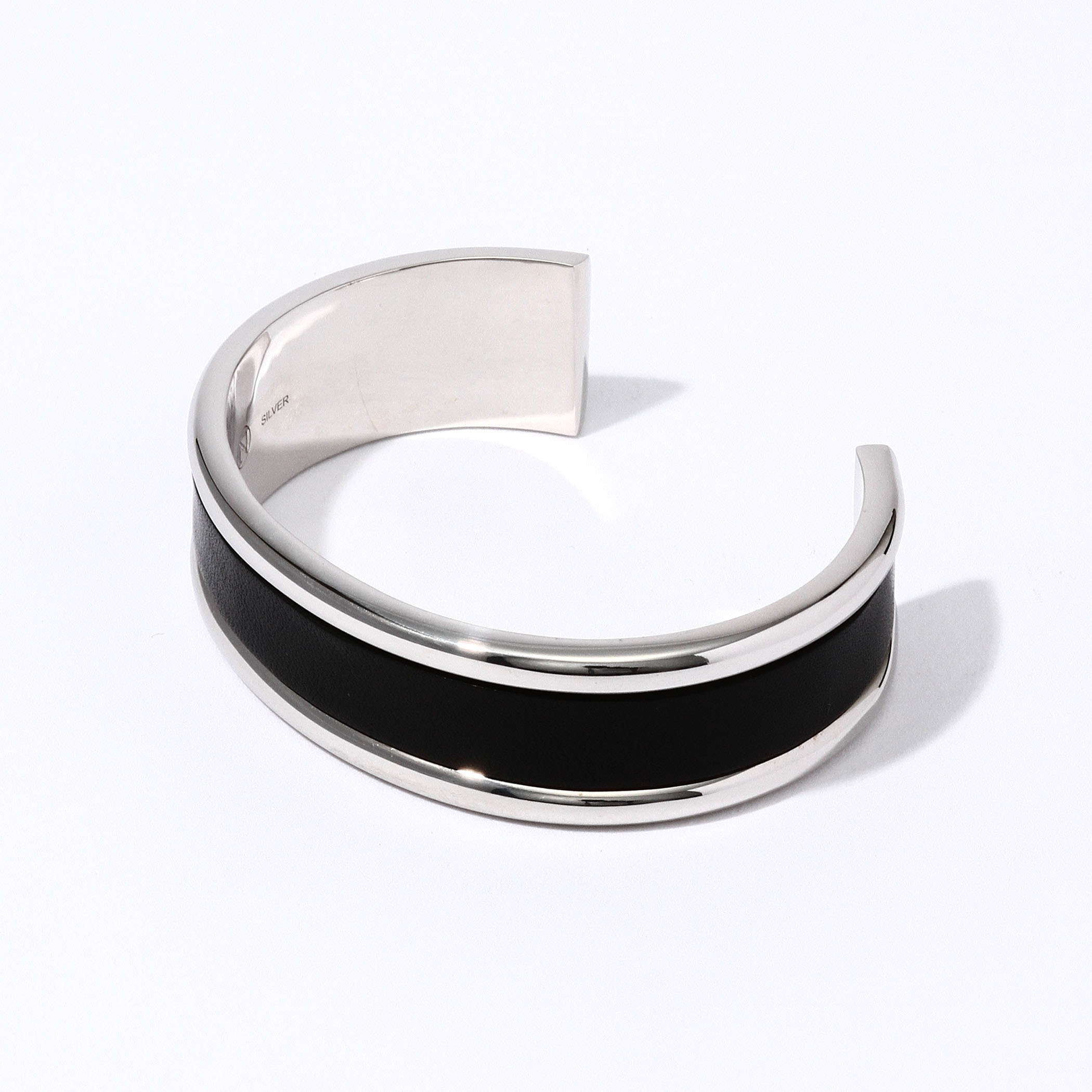 FANTASTIC MAN LEATHER COMBINATION BANGLE325 シルバーバングル