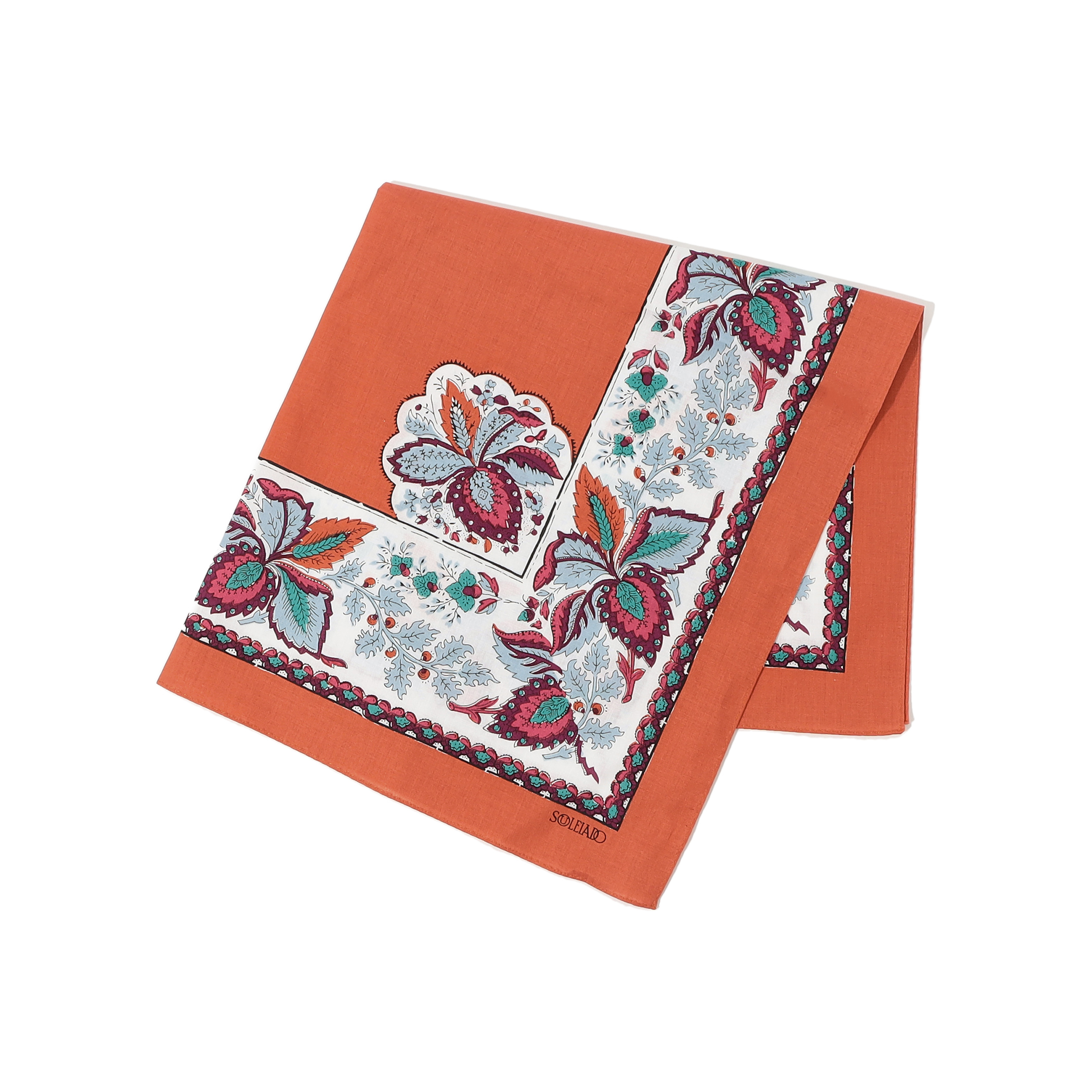 SOULEIADO コットンプリント バンダナ