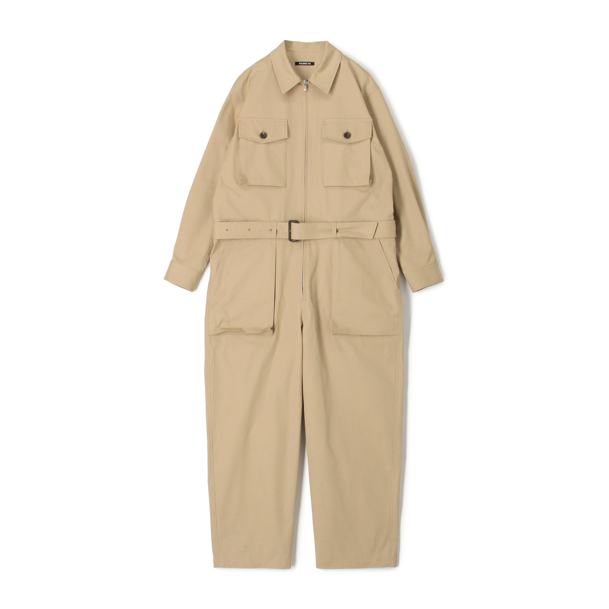 Saint Laurent コットンツイル ジャンプスーツ 785813 Saint Laurent《ジャンプスーツ》コットンツイル ベージュ 直営