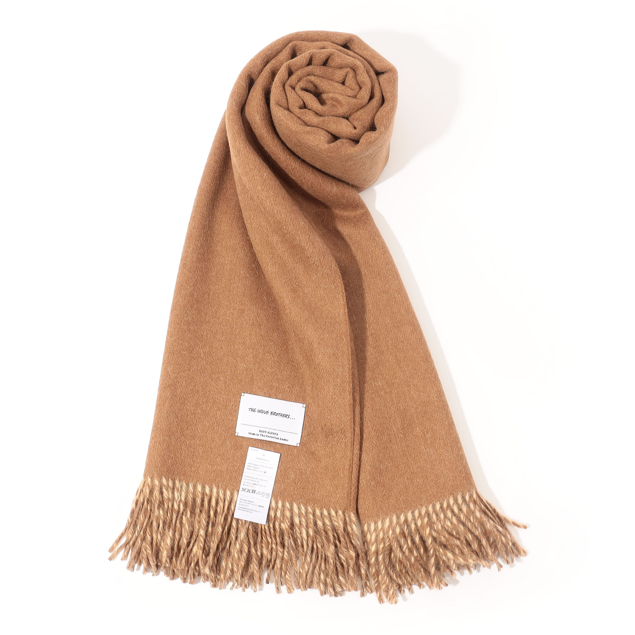 The Inoue Brothers Two-Colour Large Brushed Stole
