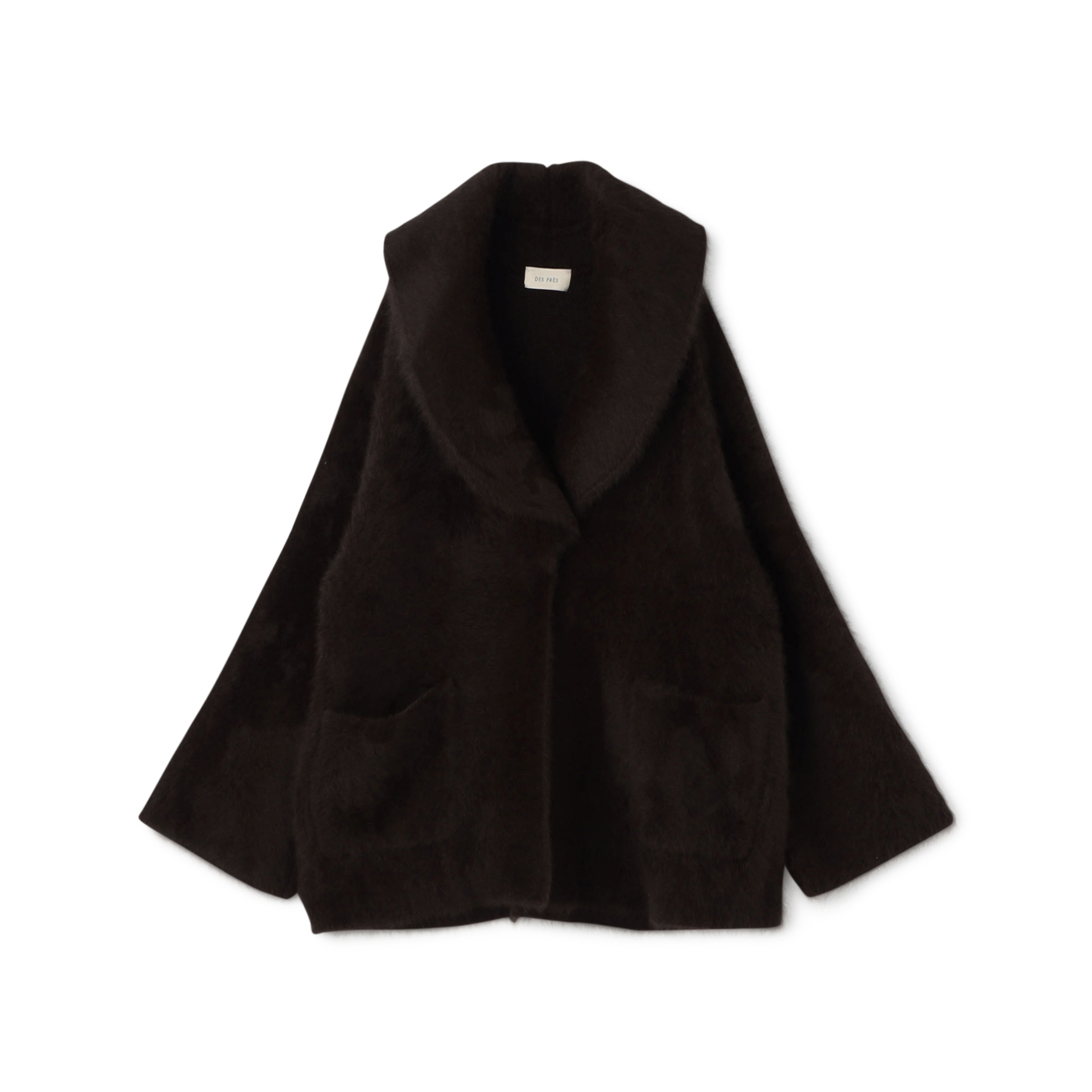 フォックスカシミヤ ショールカラーコート