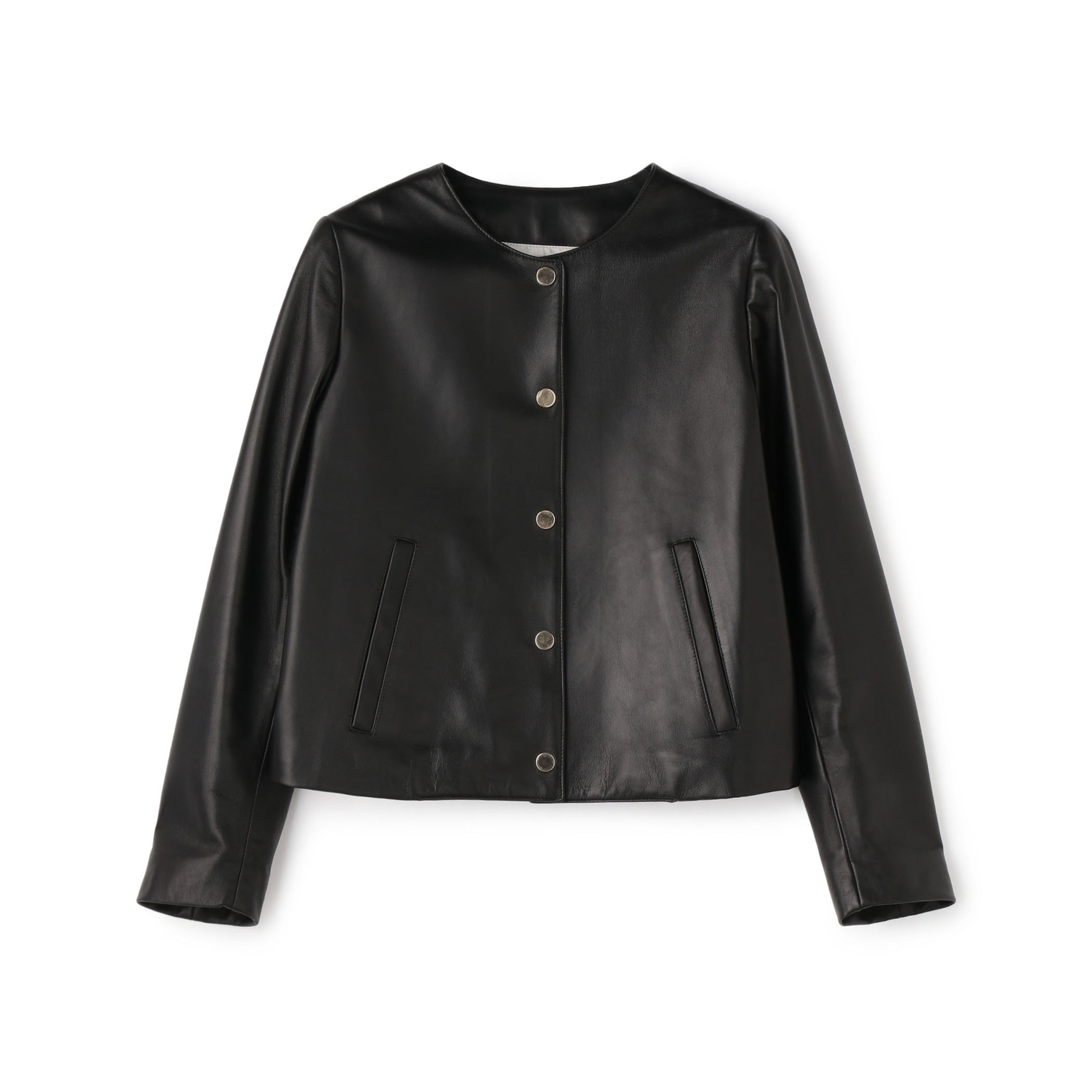 CINQUANTA ノーカラーレザージャケット｜トゥモローランド 公式通販 