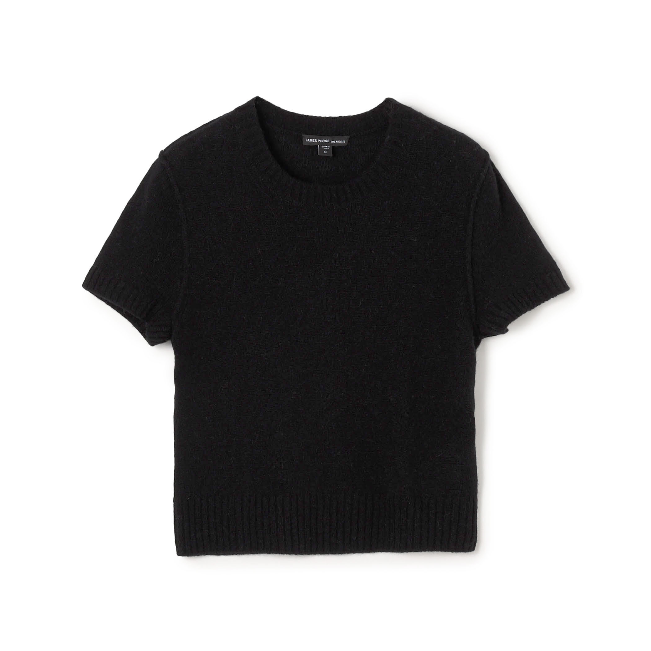 ソフトフェザーウェイト カシミヤ ハーフスリーブニット WOKC3186