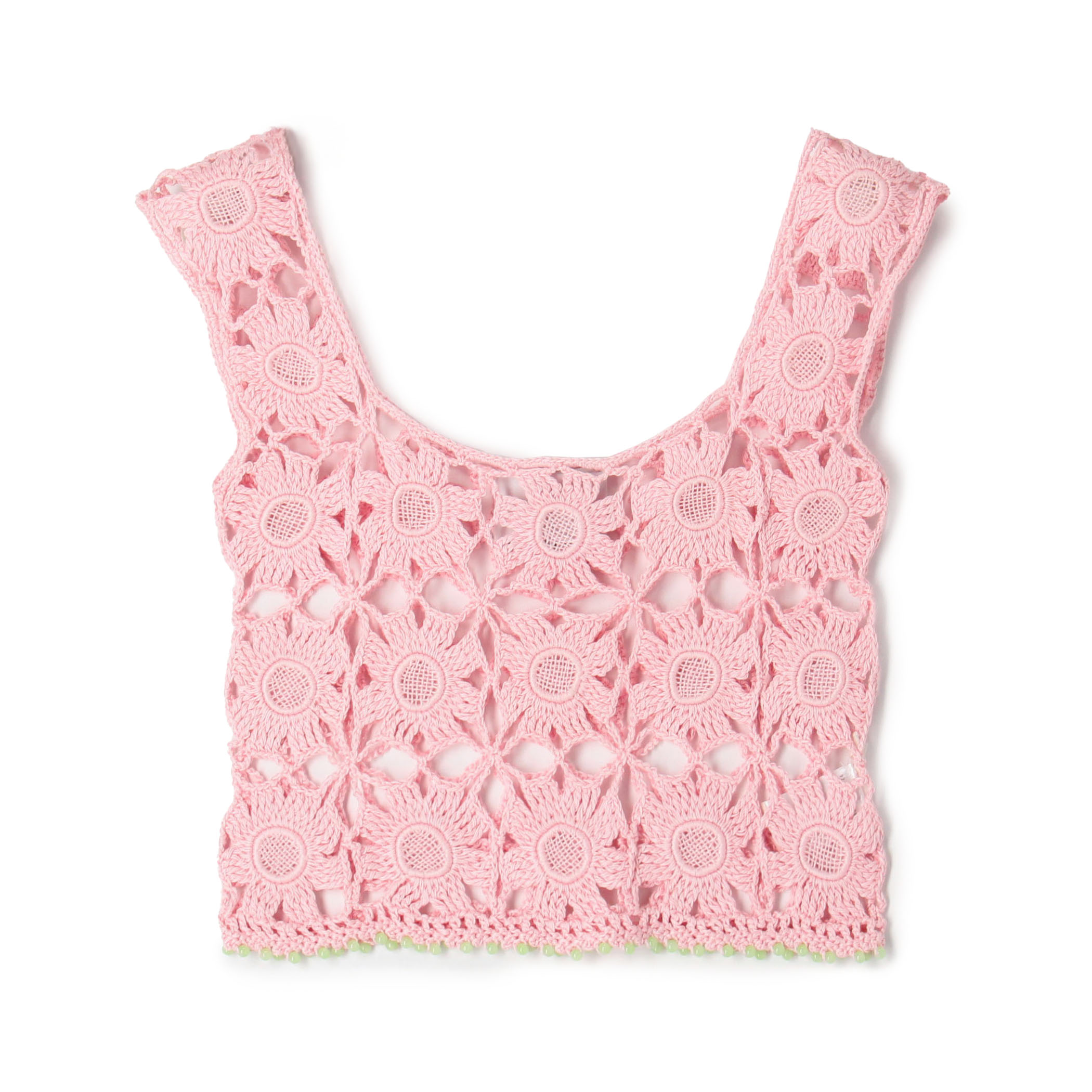 MOZHDEH MATIN FLOWER LACE TOP
