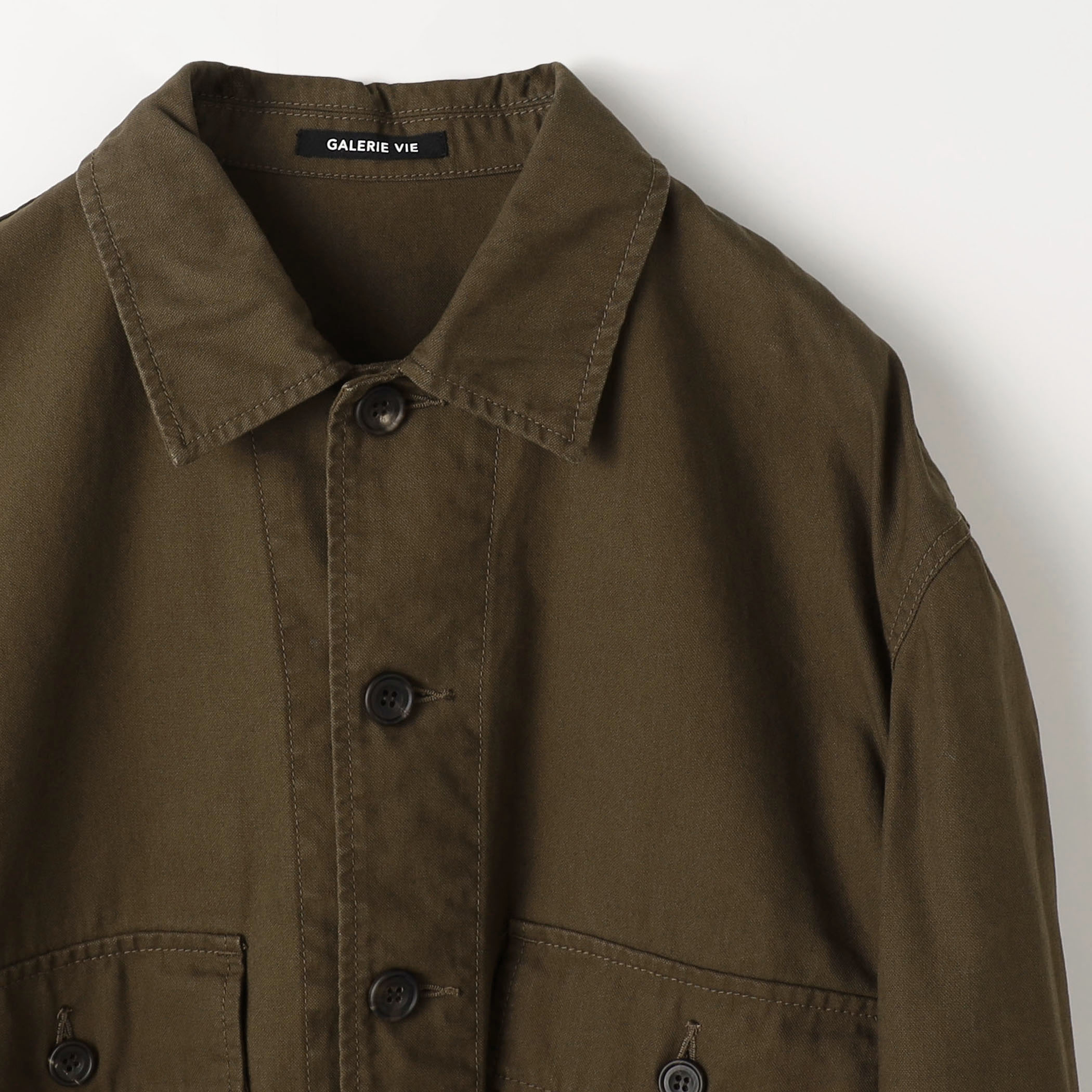 ストーンウェーブコットン サファリシャツ｜トゥモローランド 公式通販