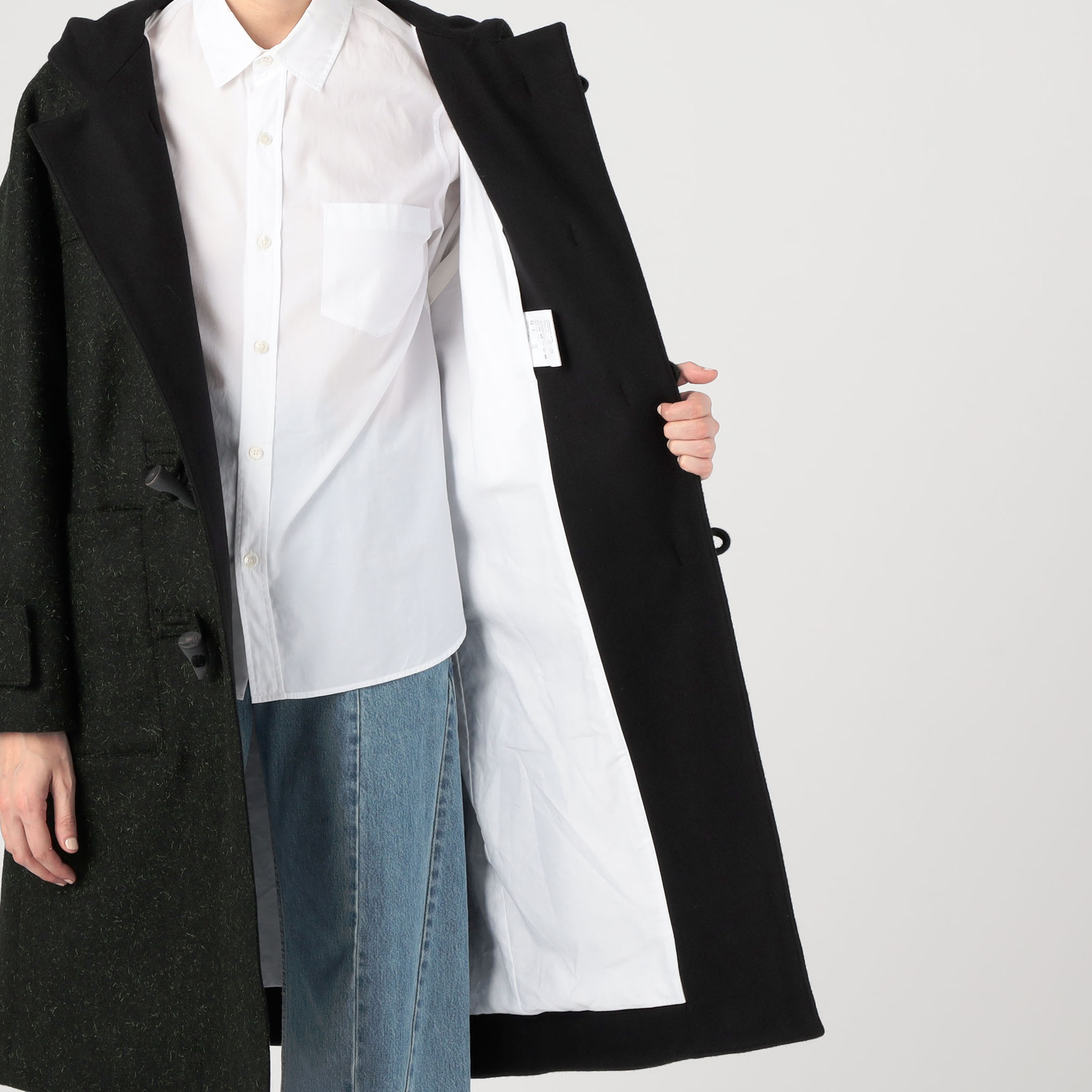 OVERCOAT YOKE SLEEVE WOOL DUFFLE COAT｜トゥモローランド 公式通販