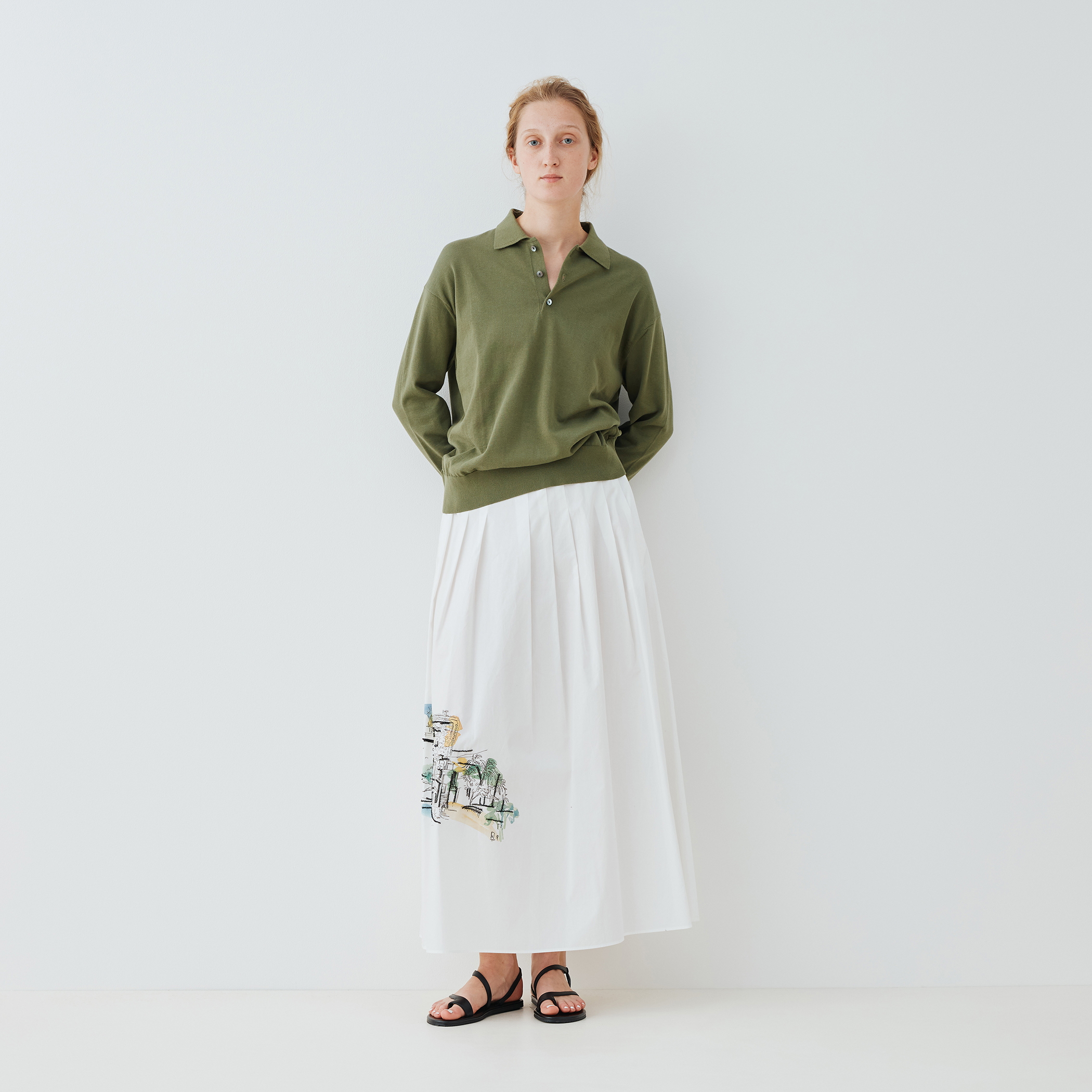 Landscape Embroidery Skirt｜トゥモローランド 公式通販