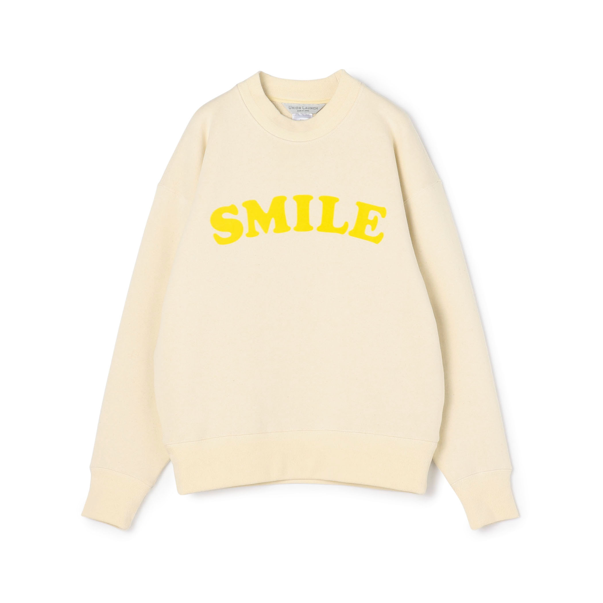 UNION LAUNCH FLOCKY PRINT SMILE スエット プルオーバー