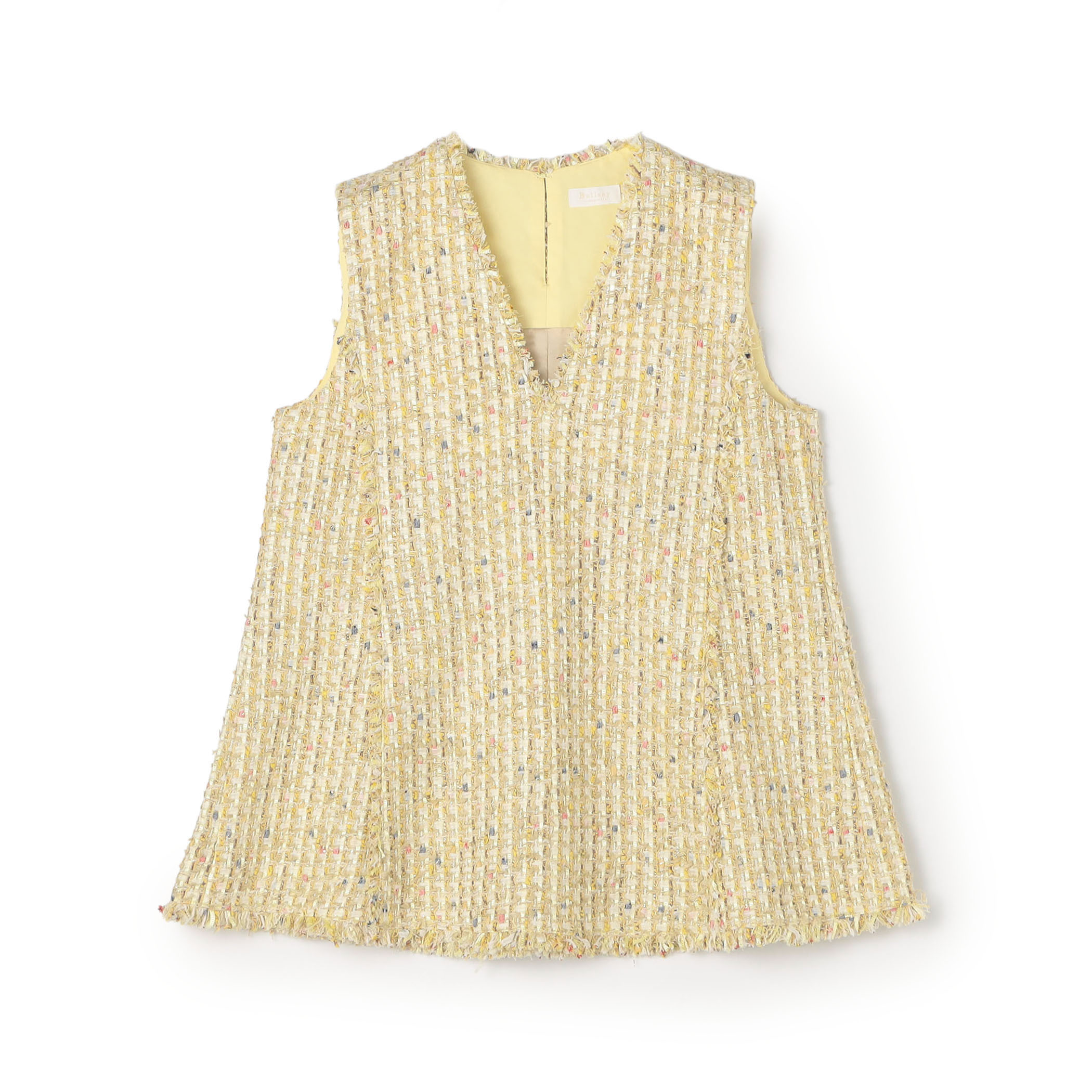 ブライトヤーンツイード セミフレアプルオーバー