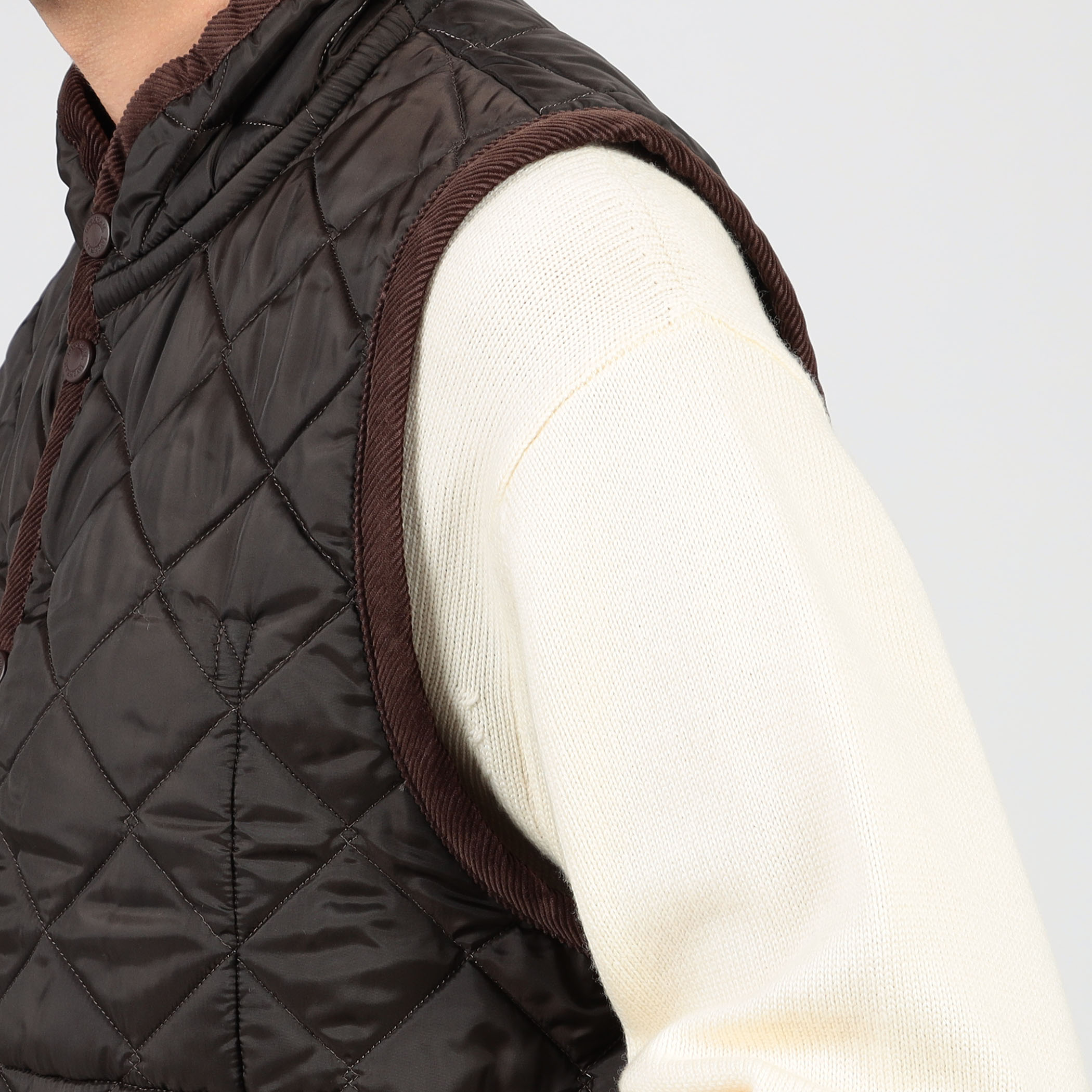 LAVENHAM Mickfield Mens 22 Rc ポリエステル キルティングベスト
