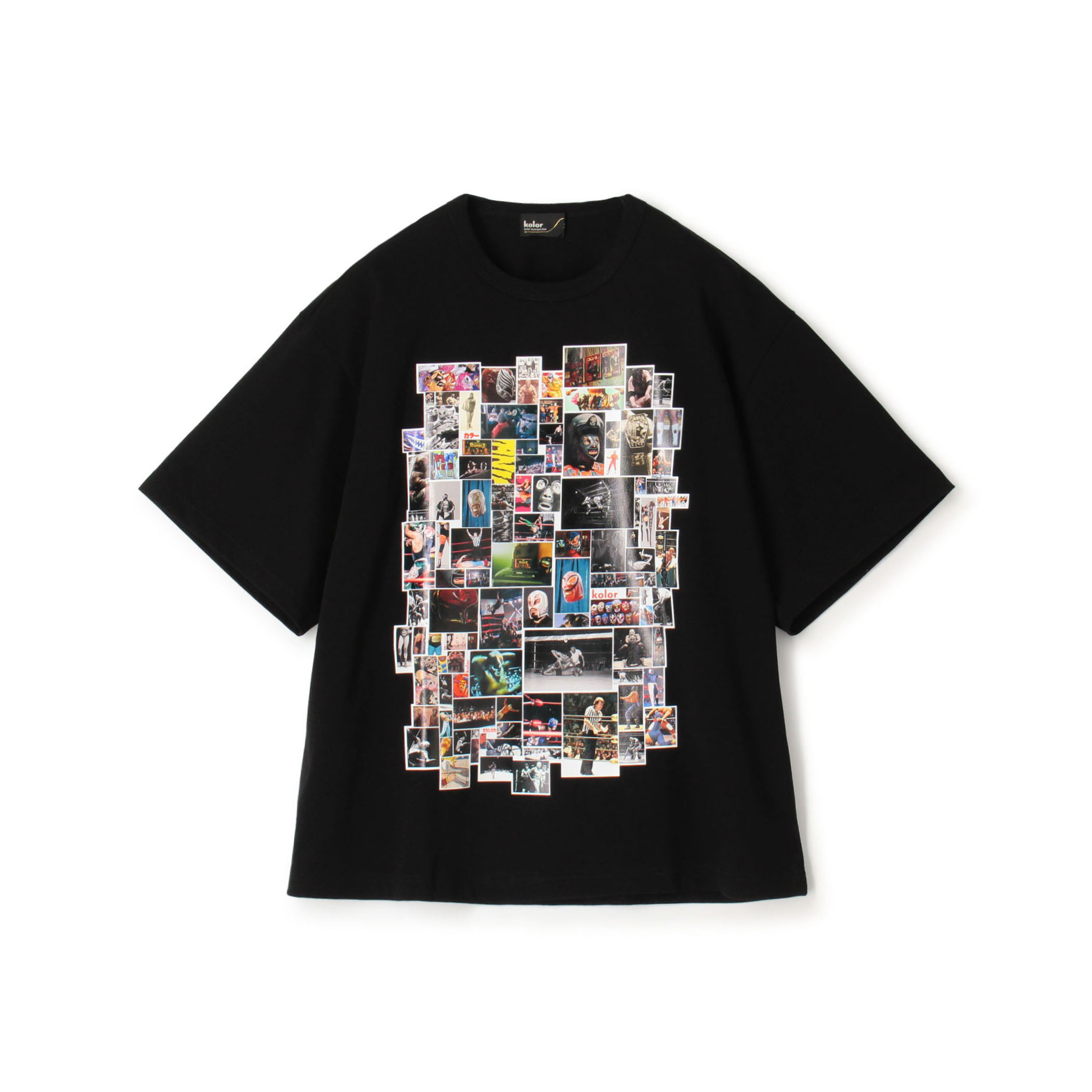 kolor コットン ヘビー天竺 プリントTシャツ