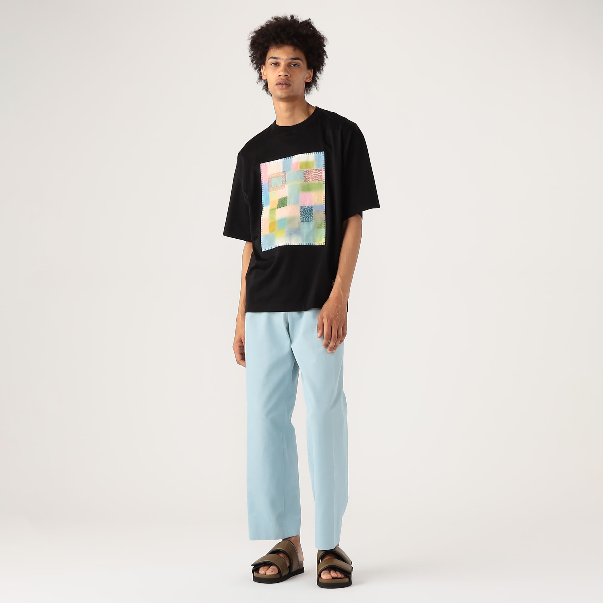 CABaN スビンコットン モザイクプリントTシャツ｜トゥモローランド