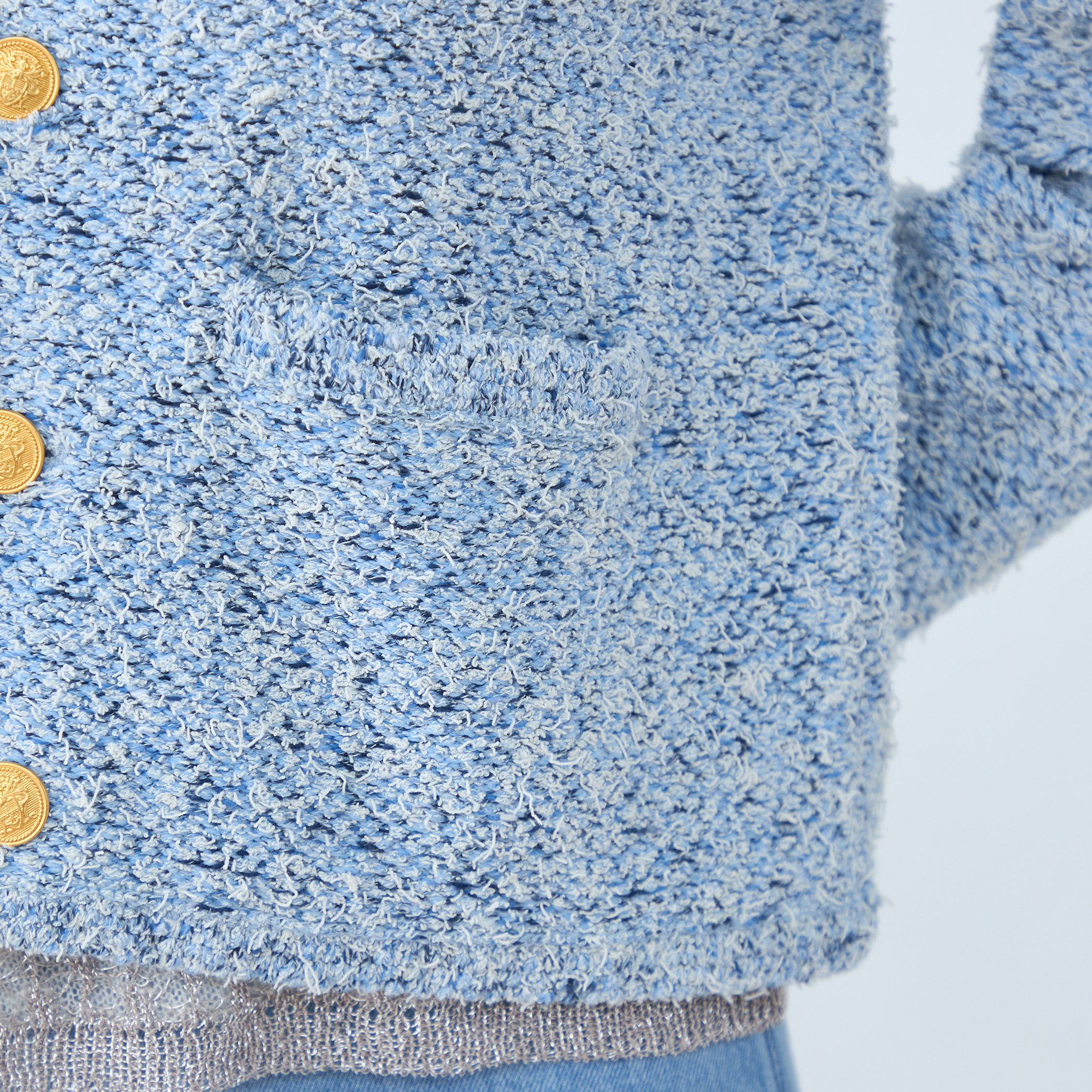 ツイードニット Vネックカーディガン｜トゥモローランド 公式通販