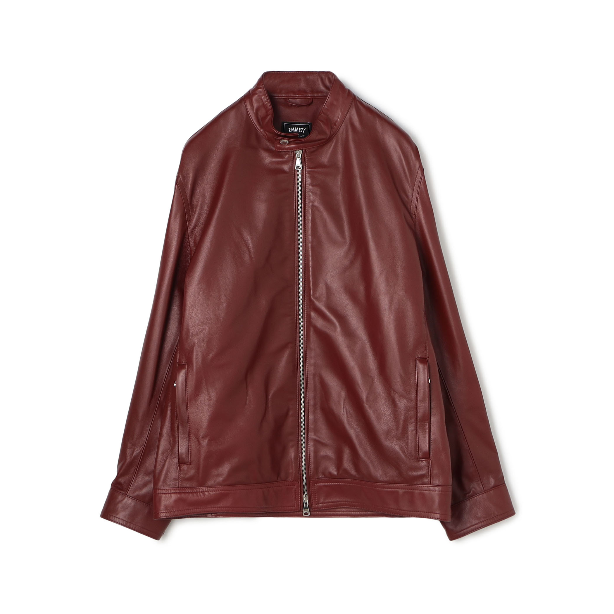 【別注】 EMMETI ラムレザー シングルライダースブルゾン