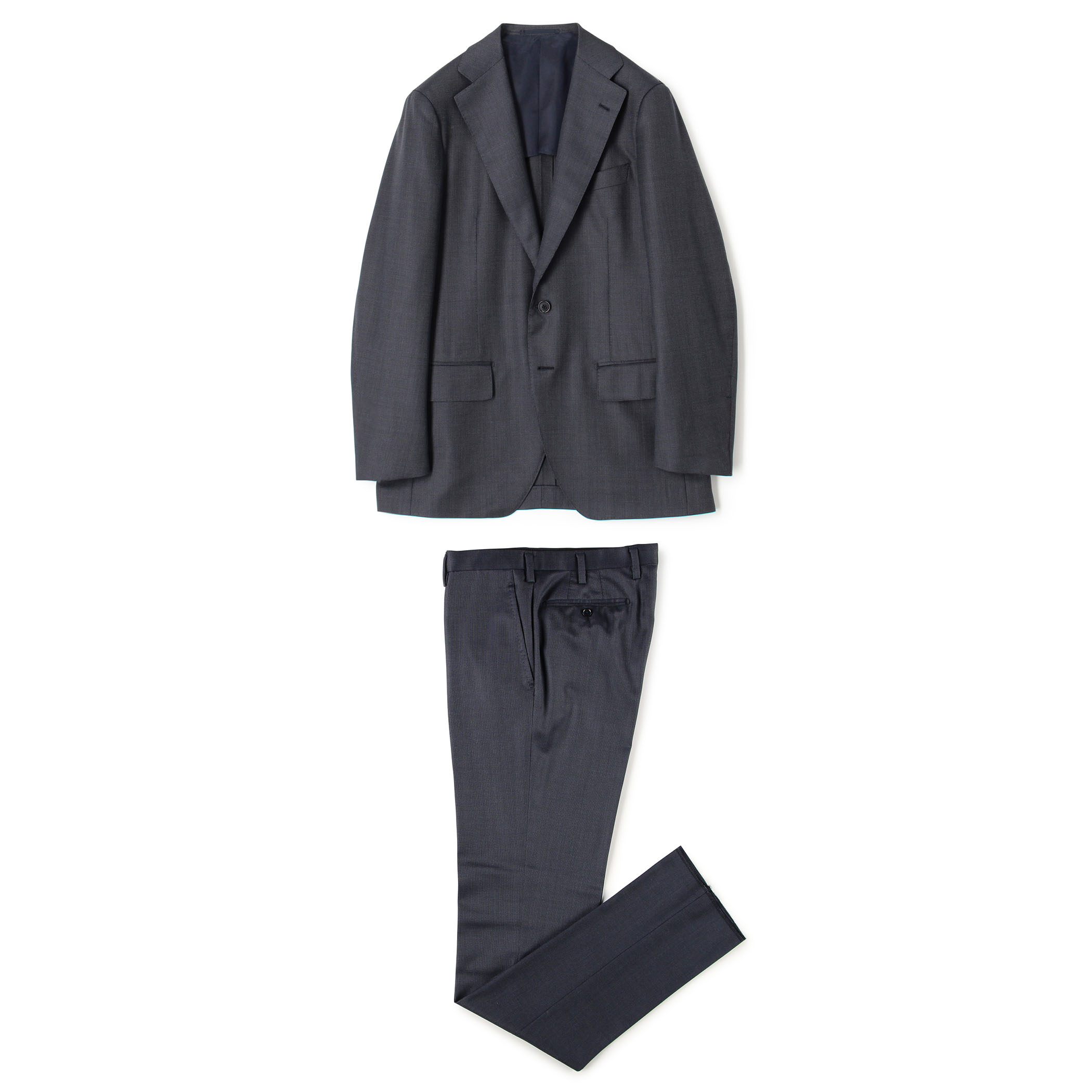 ウールシルク シングルブレステッド3Bスーツ SHANG E.Zegna