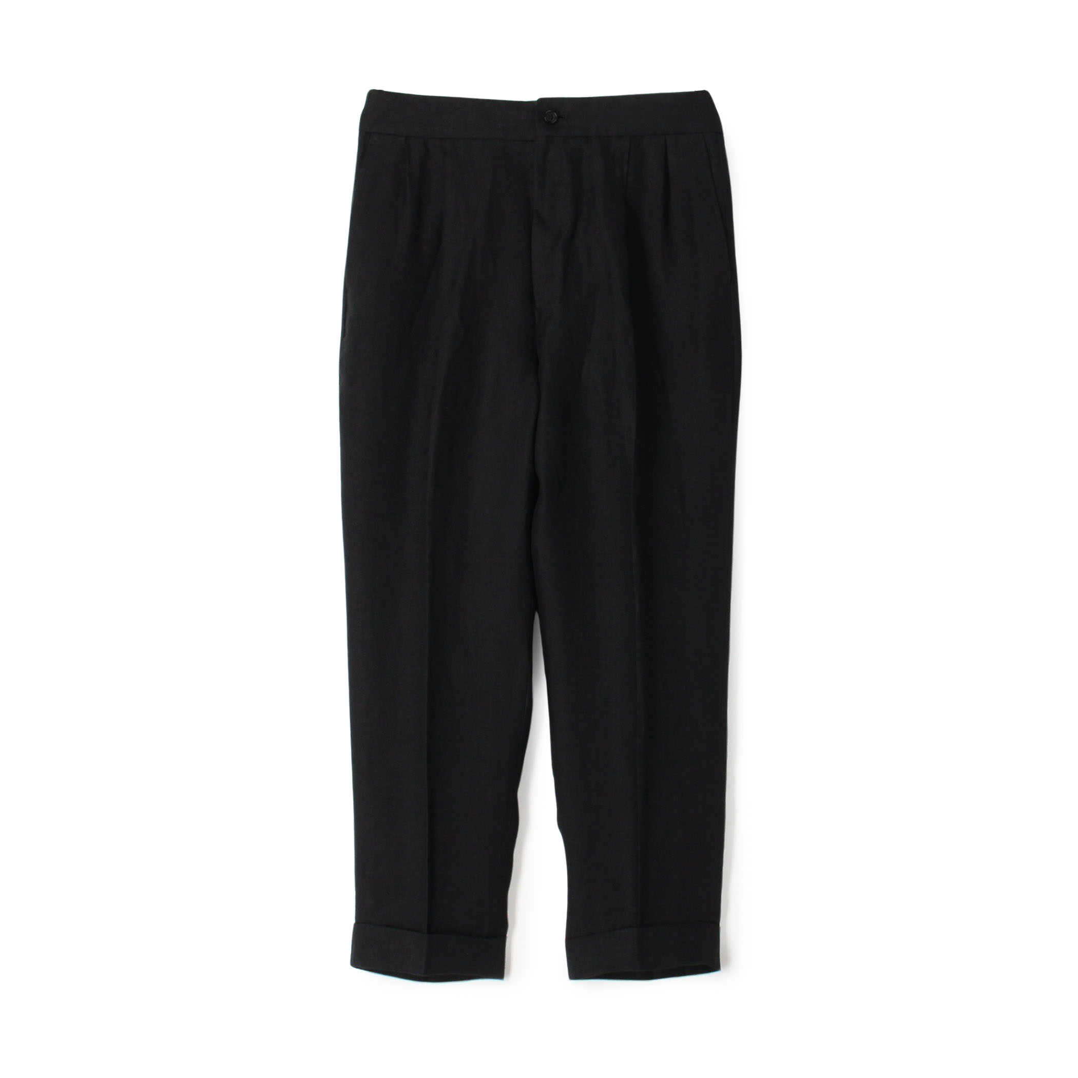 リネン バックベルト ペグトップスラックス SOLBIATI