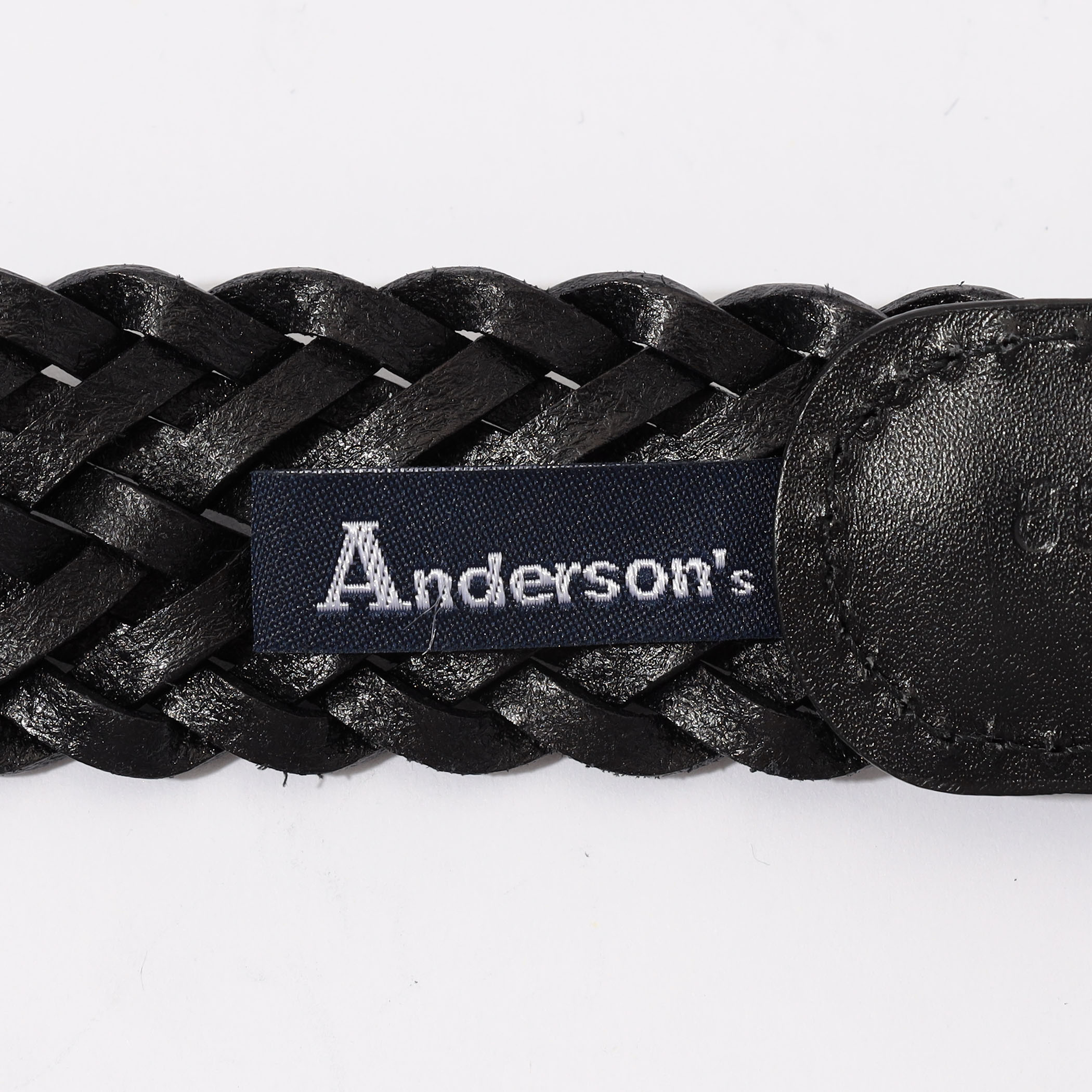 Andeson's ゴールドバックル レザーメッシュベルト｜トゥモローランド