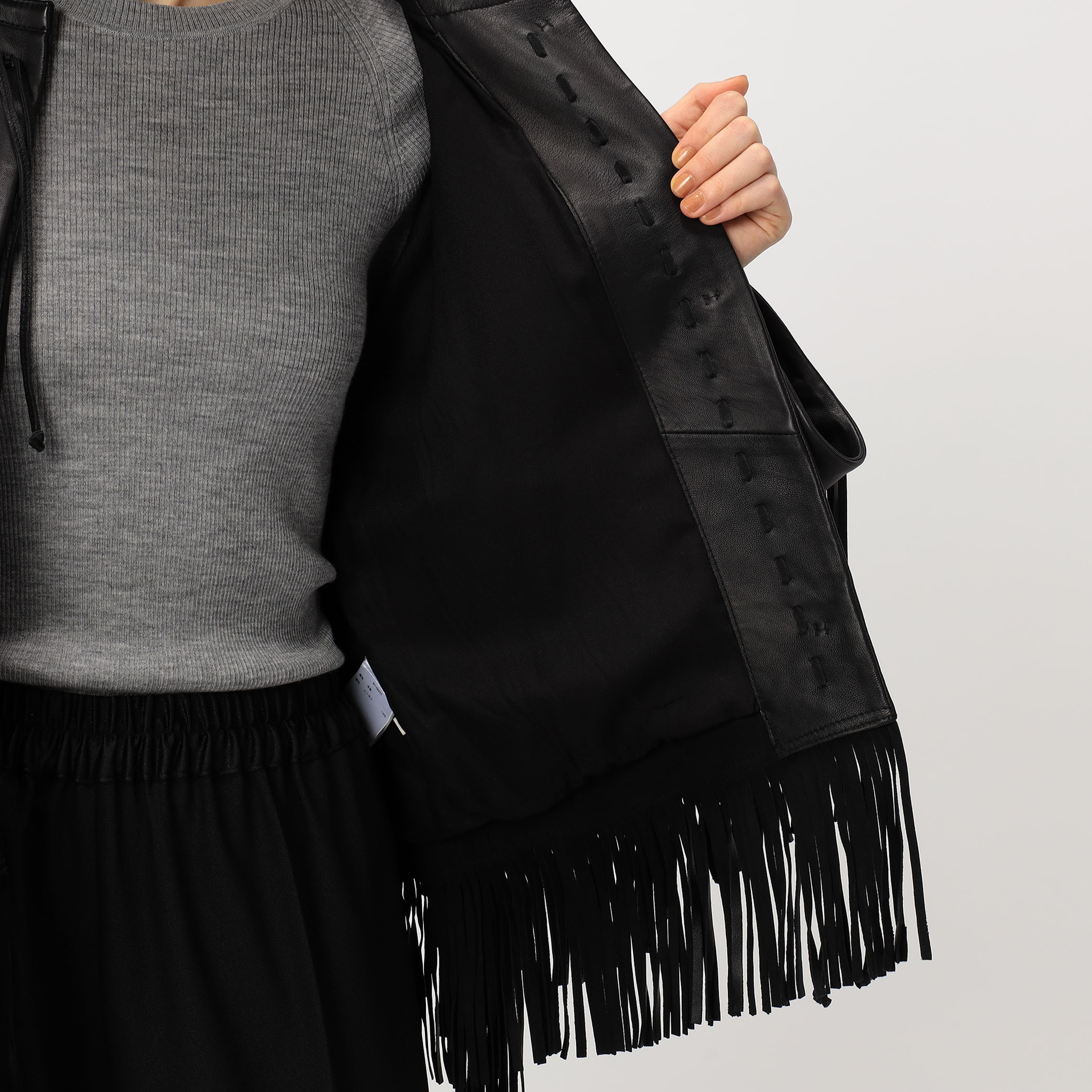 BY MALENE BIRGER ZOENA フリンジレザージャケット｜トゥモローランド