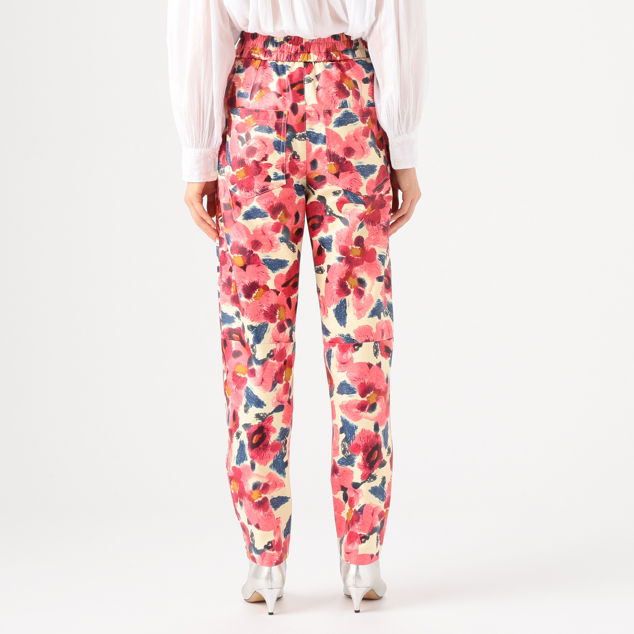 ISABEL MARANT AILENO ラムレザー プリントパンツ