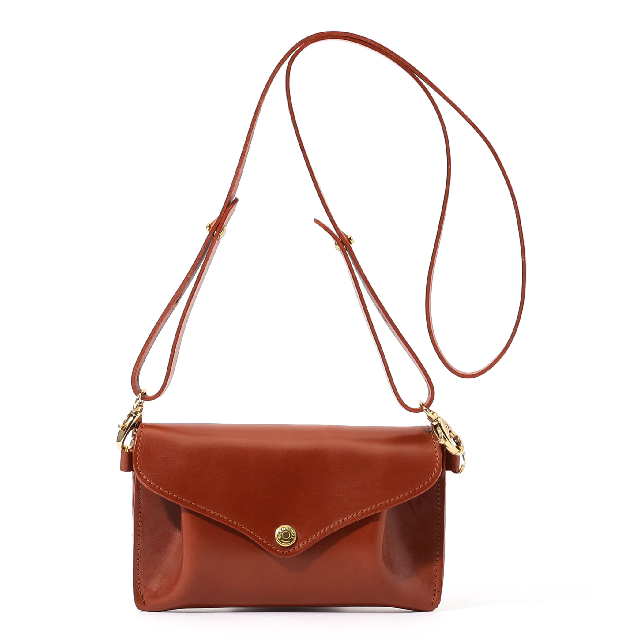 別注】GLENROYAL MEDIUM PURSE WITH STRAP ブライドルレザー